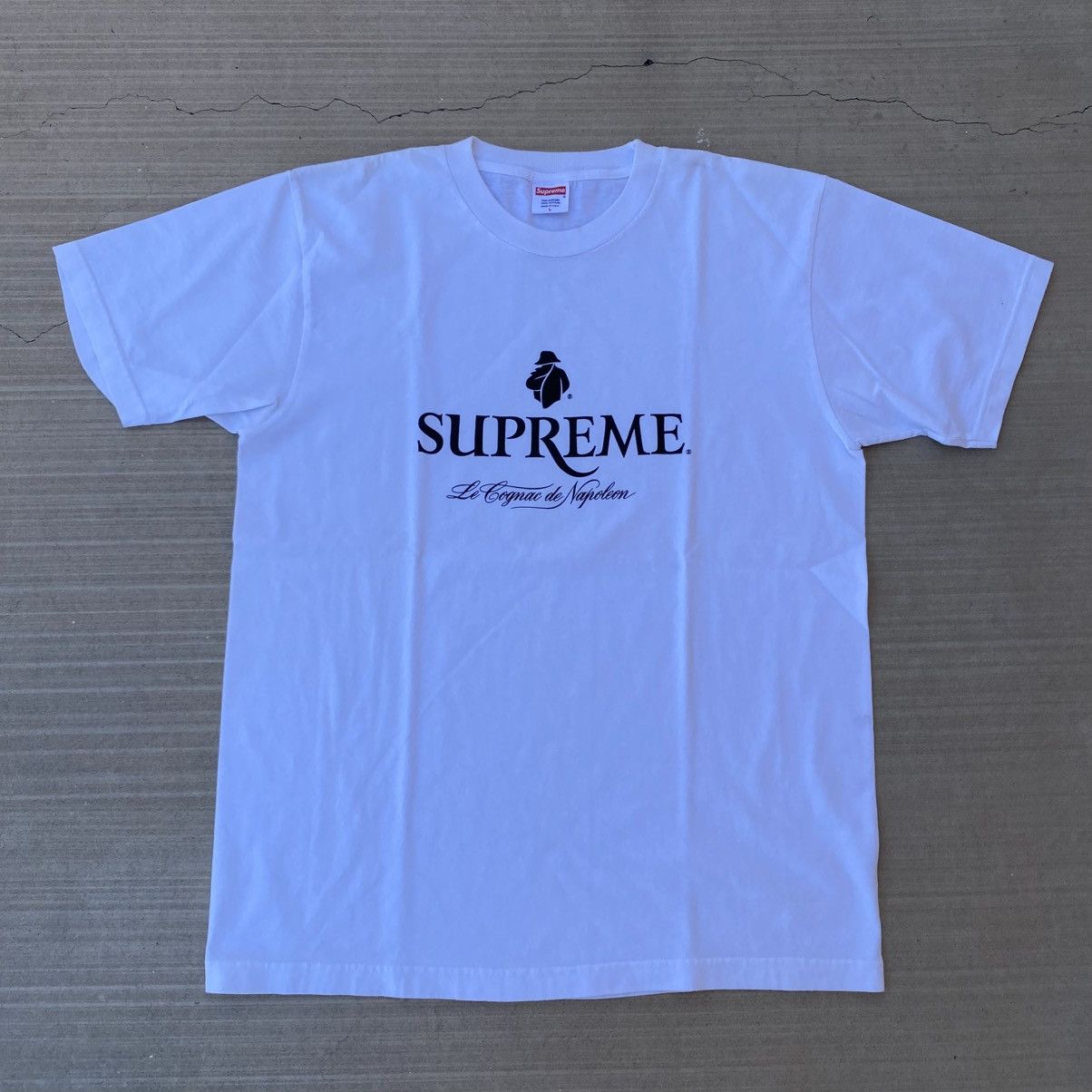 Vintage Supreme Cognac Courvoisier T-Shirt White 2008
