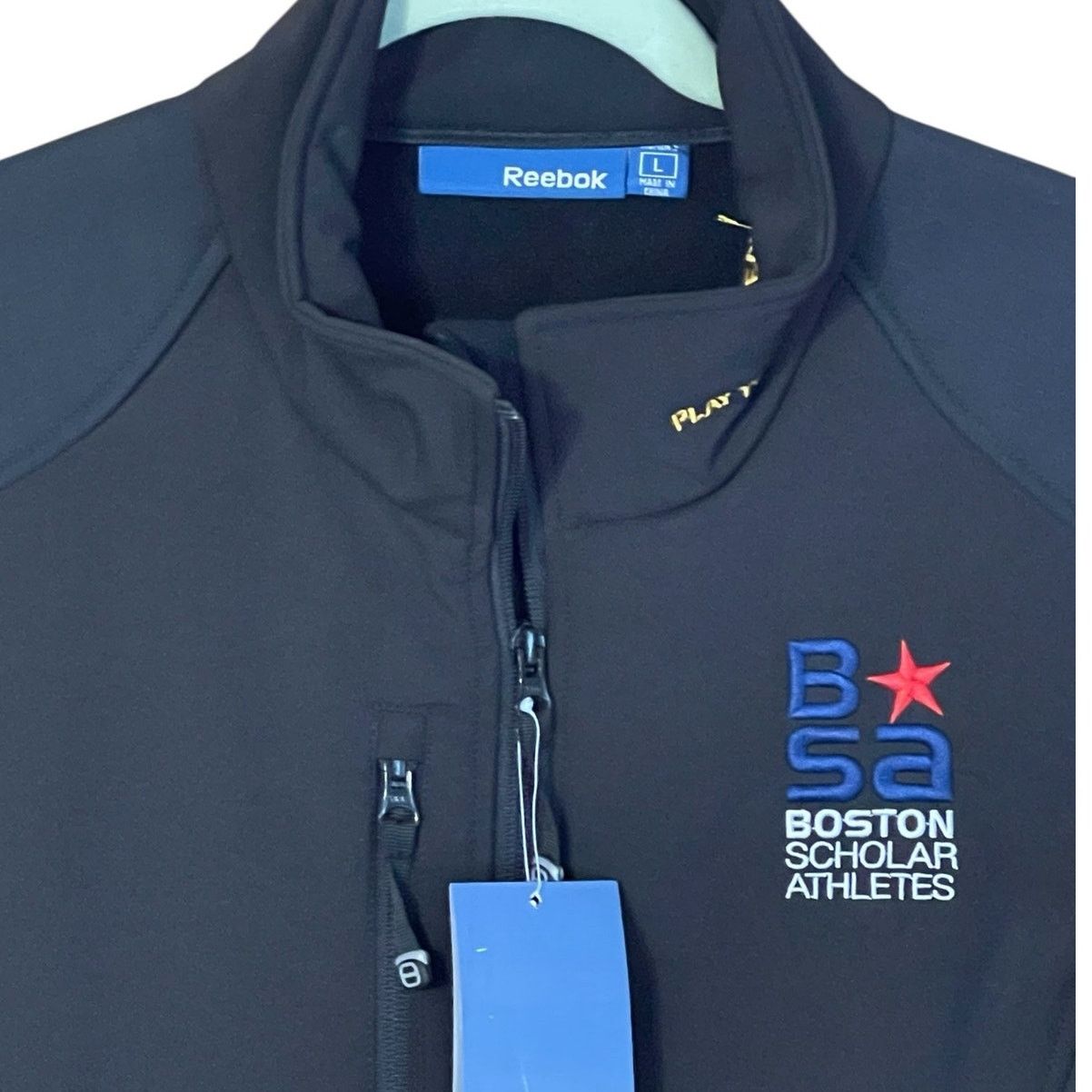 Reebok Reebok Womens NWT Large Black Softshell Jacket Branded BSA Size L / US 10 / IT 46 - 3 Thumbnail