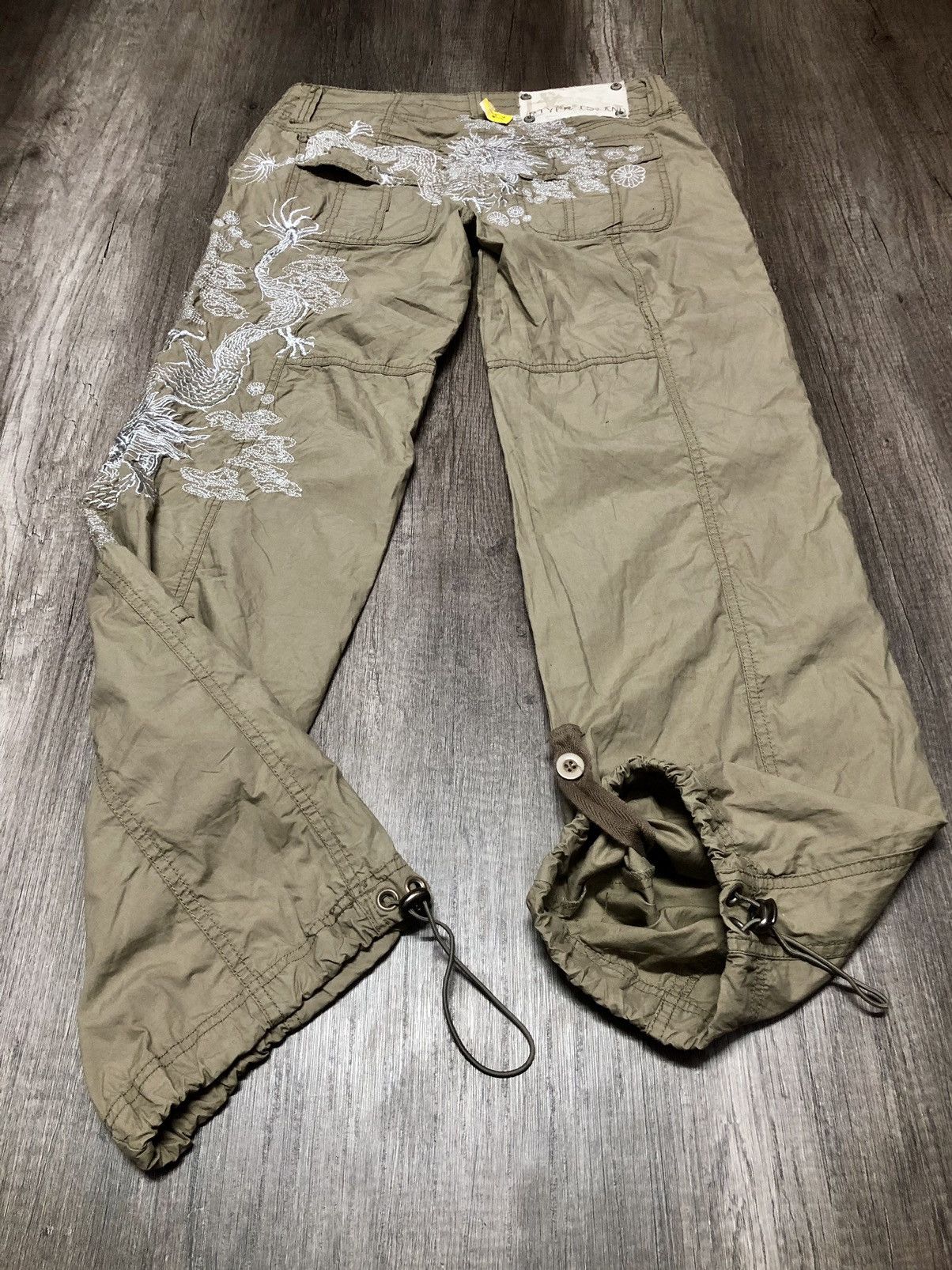 Japanese Brand × River Island River Island Cargo Pants Big Logo Dragon Sukajan Design Size US 32 / EU 48 - 13 Thumbnail