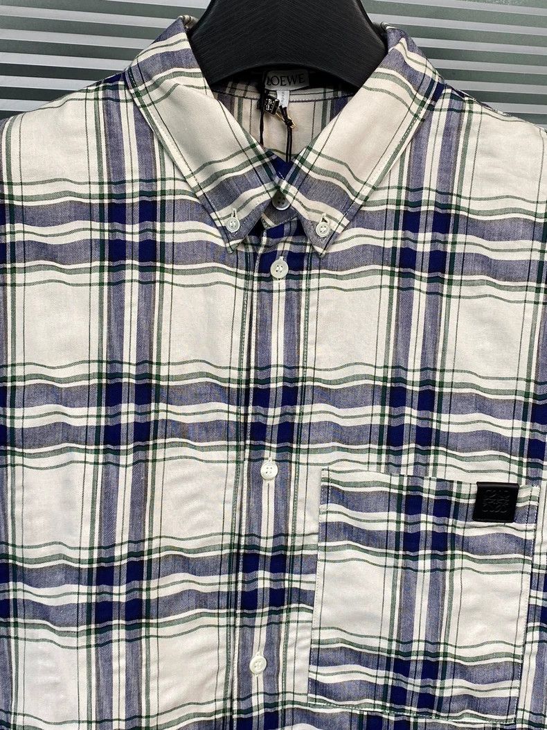 Loewe LOEWE Short-sleeved shirt, patchwork plaid Size L / US 10 / IT 46 - 6 Thumbnail