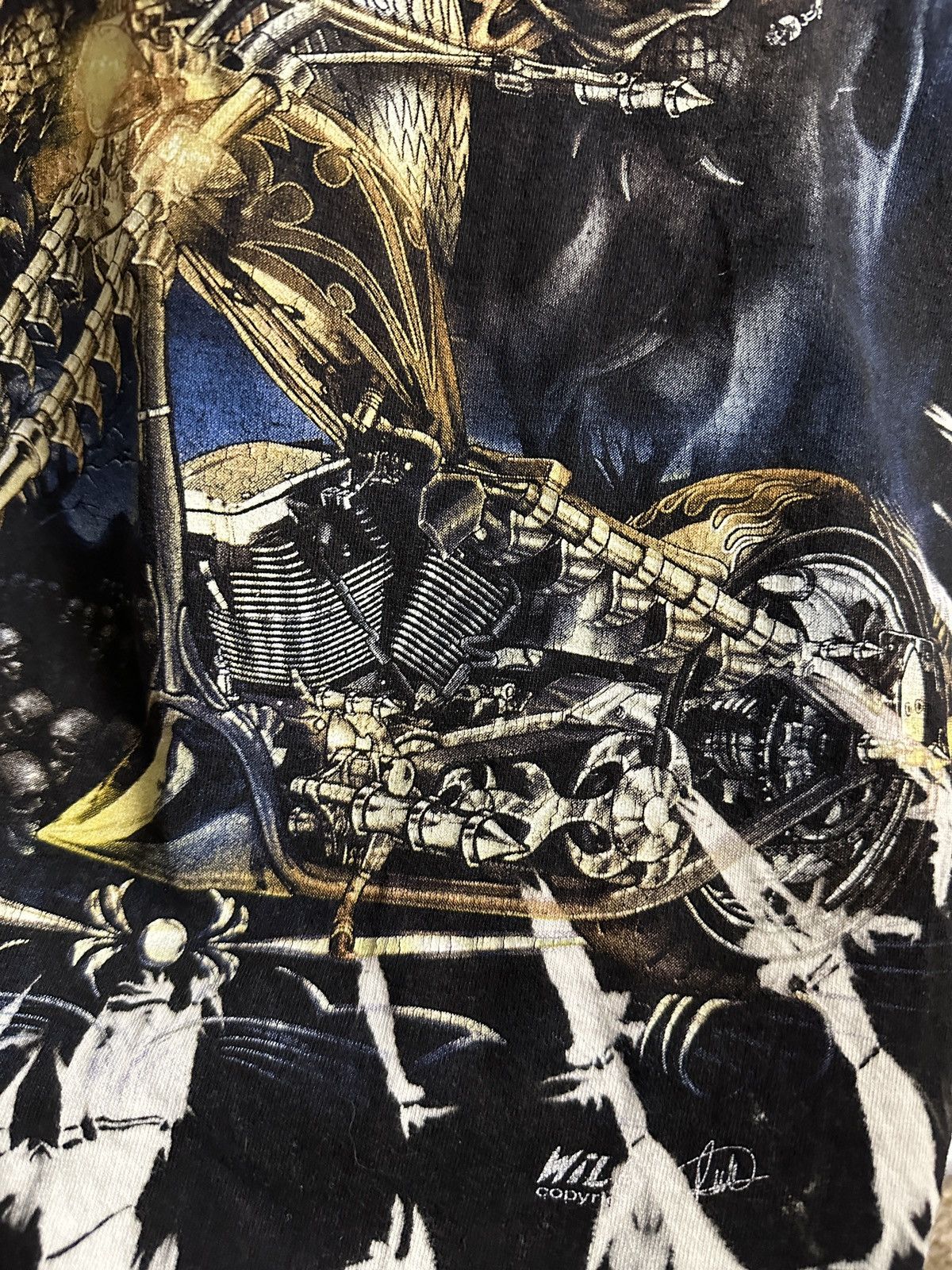 Other Rare Vintage T-Short Dragon & Motorcycle Wild Copyrighting Size US L / EU 52-54 / 3 - 8 Thumbnail