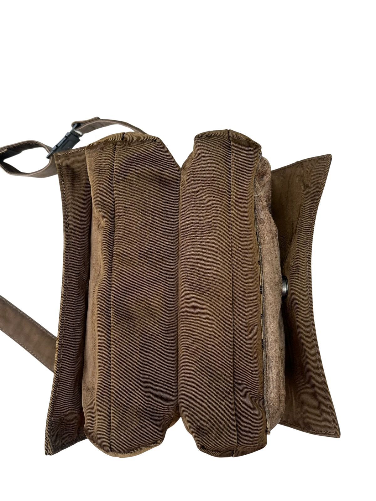 Vintage B. Stuff Japan Patina Leather Hybrid Bag