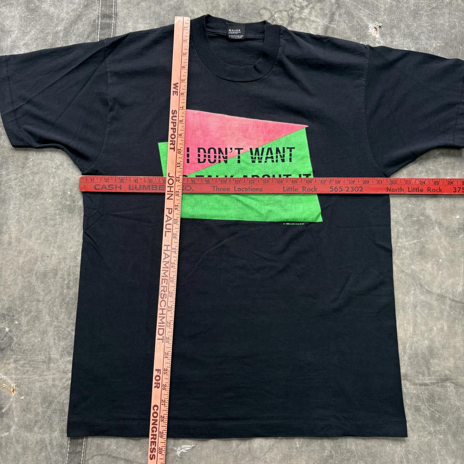 Fruit Of The Loom Vintage 80s I Don’t Want To Talk About It Funny Joke Shirt Size US XL / EU 56 / 4 - 5 Thumbnail