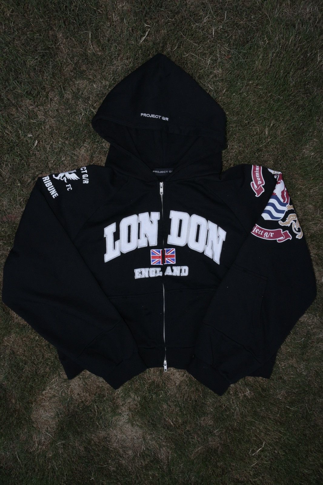 PROJECT G/R Project G/R London Reconstructed Zip Hoodie | Grailed