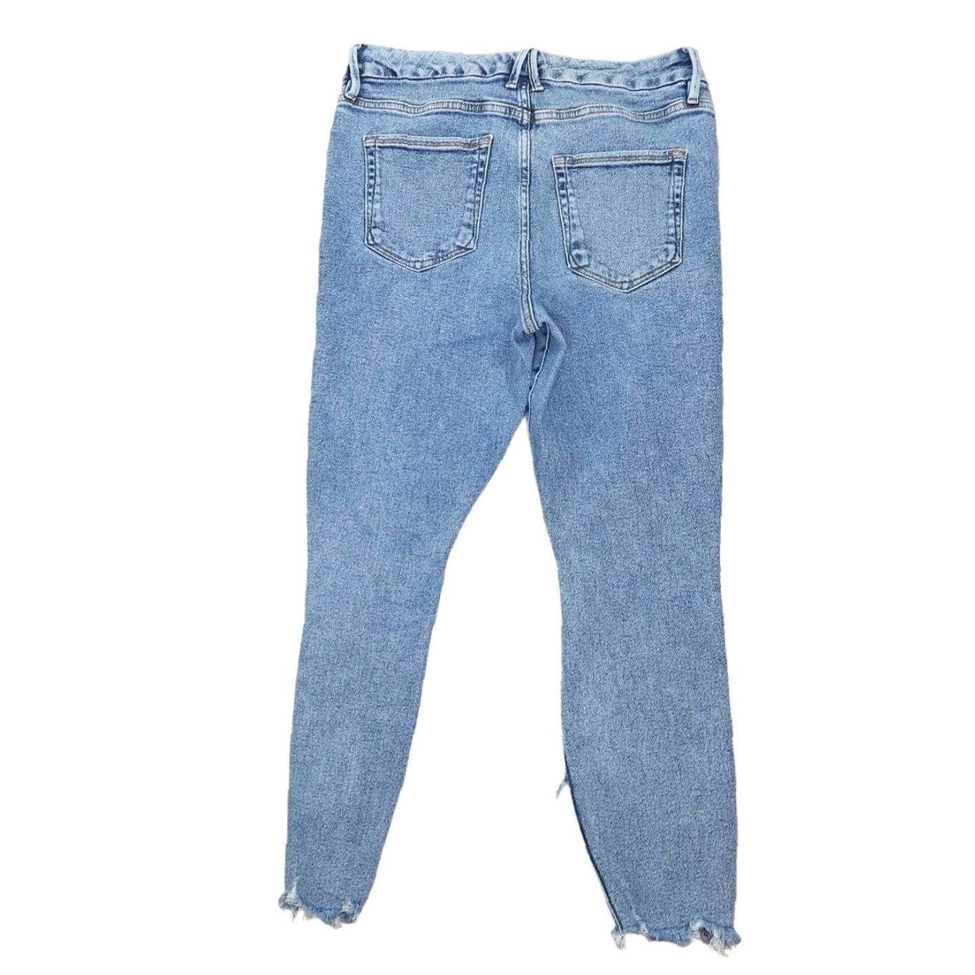Good American Good American Jeans Skinny High Rise Light Wash Blue Denim 14 Womens Size 36" / US 14 / IT 50 - 3 Thumbnail