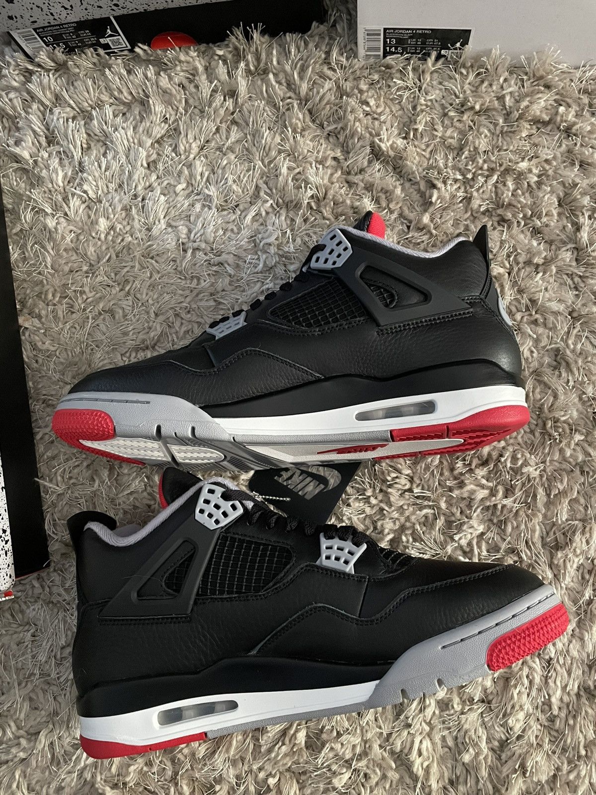 Jordan Brand Jordan 4 Bred Reimagined Size US 11 / EU 44 - 3 Thumbnail