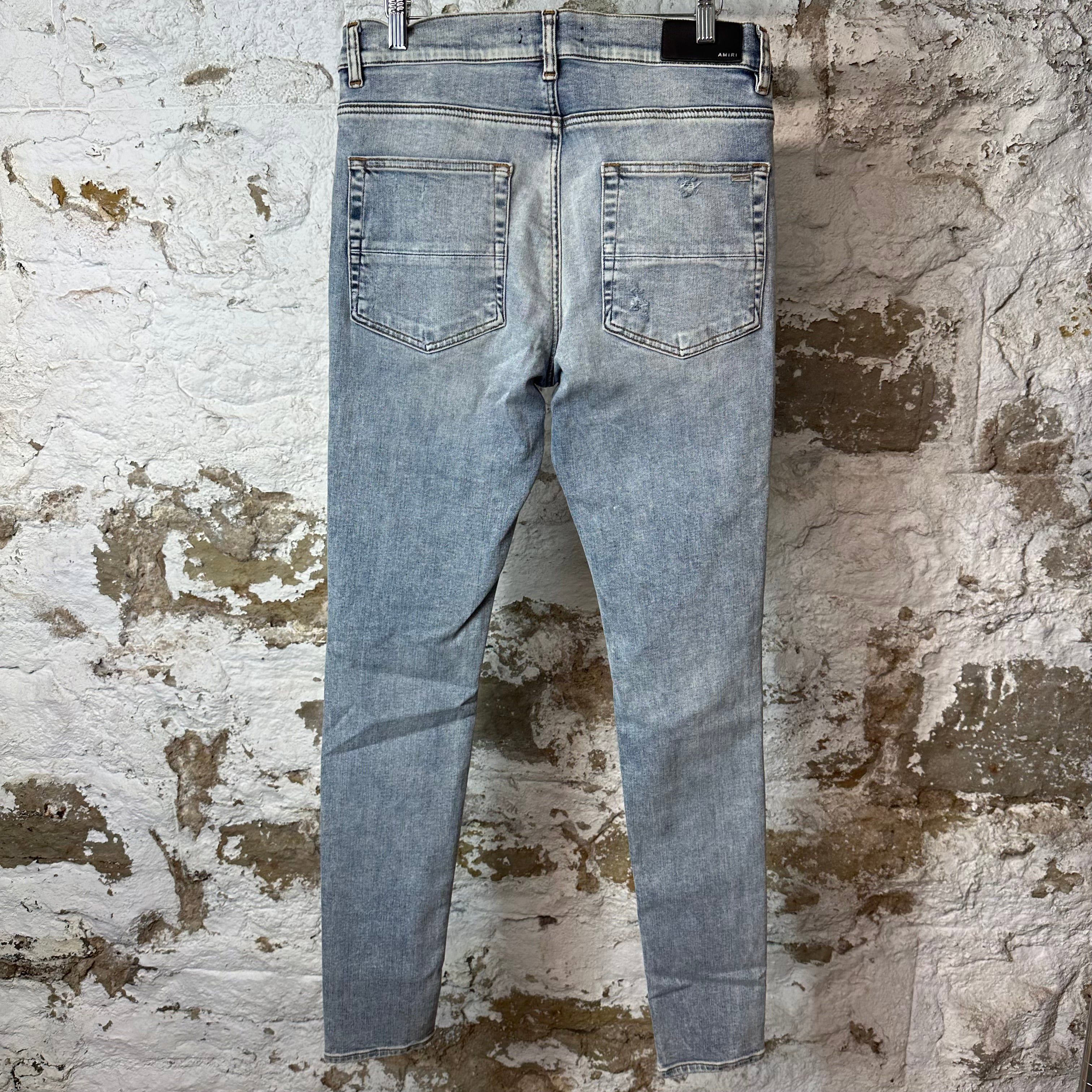 Amiri Amiri MX1 Tie Dye Washed Blue Denim Jeans Sz 33 Size US 33 - 2 Thumbnail