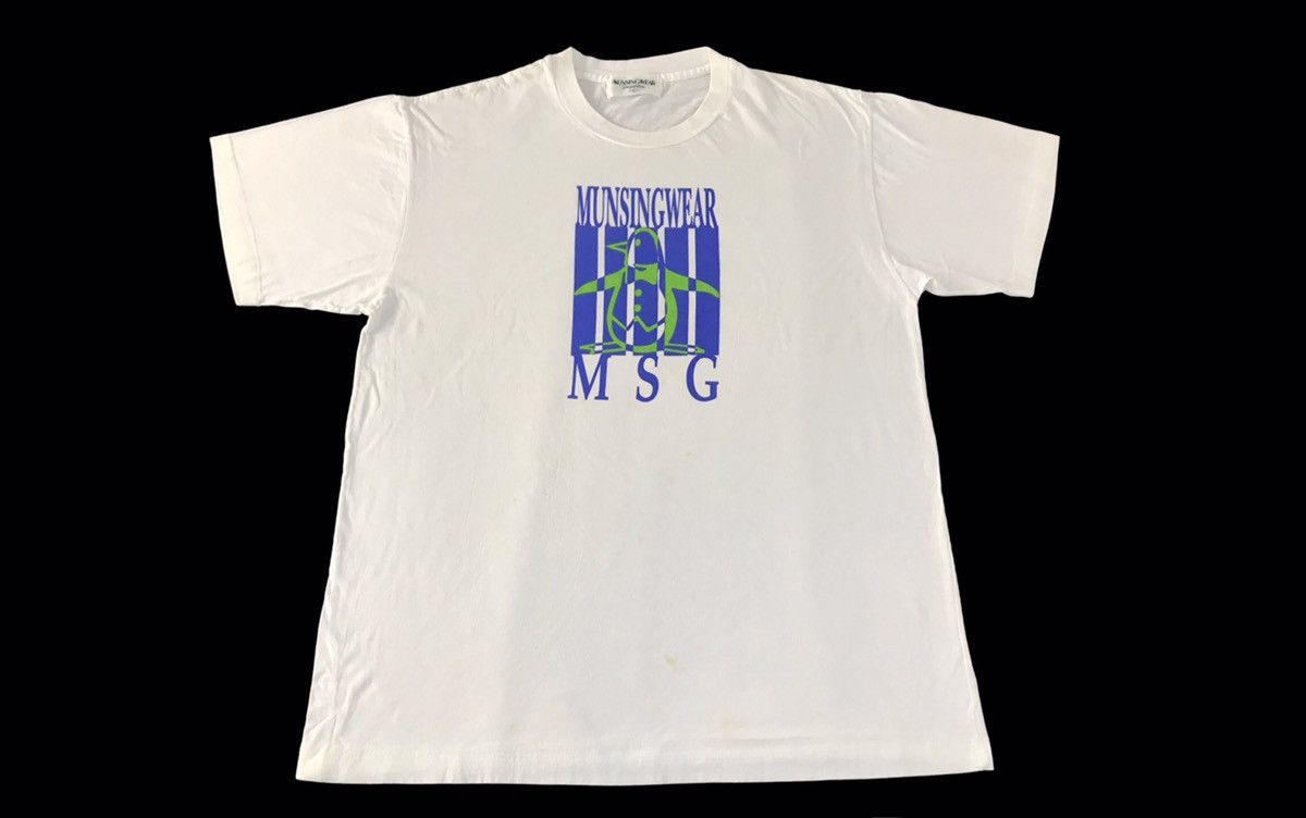 Japanese Brand 90s Munsingwear MSG Grand Slam Printed Tee Size US M / EU 48-50 / 2 - 1 Thumbnail