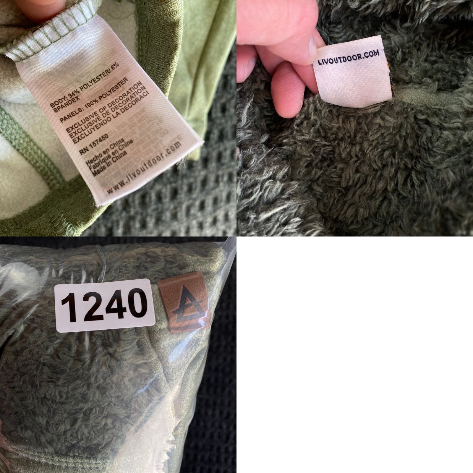 LIV Outdoor VINTAGE Women’s Liv Outdoor Hoodie Sweater Green Sherpa Soft Button Collar Small Size S / US 4 / IT 40 - 8 Thumbnail