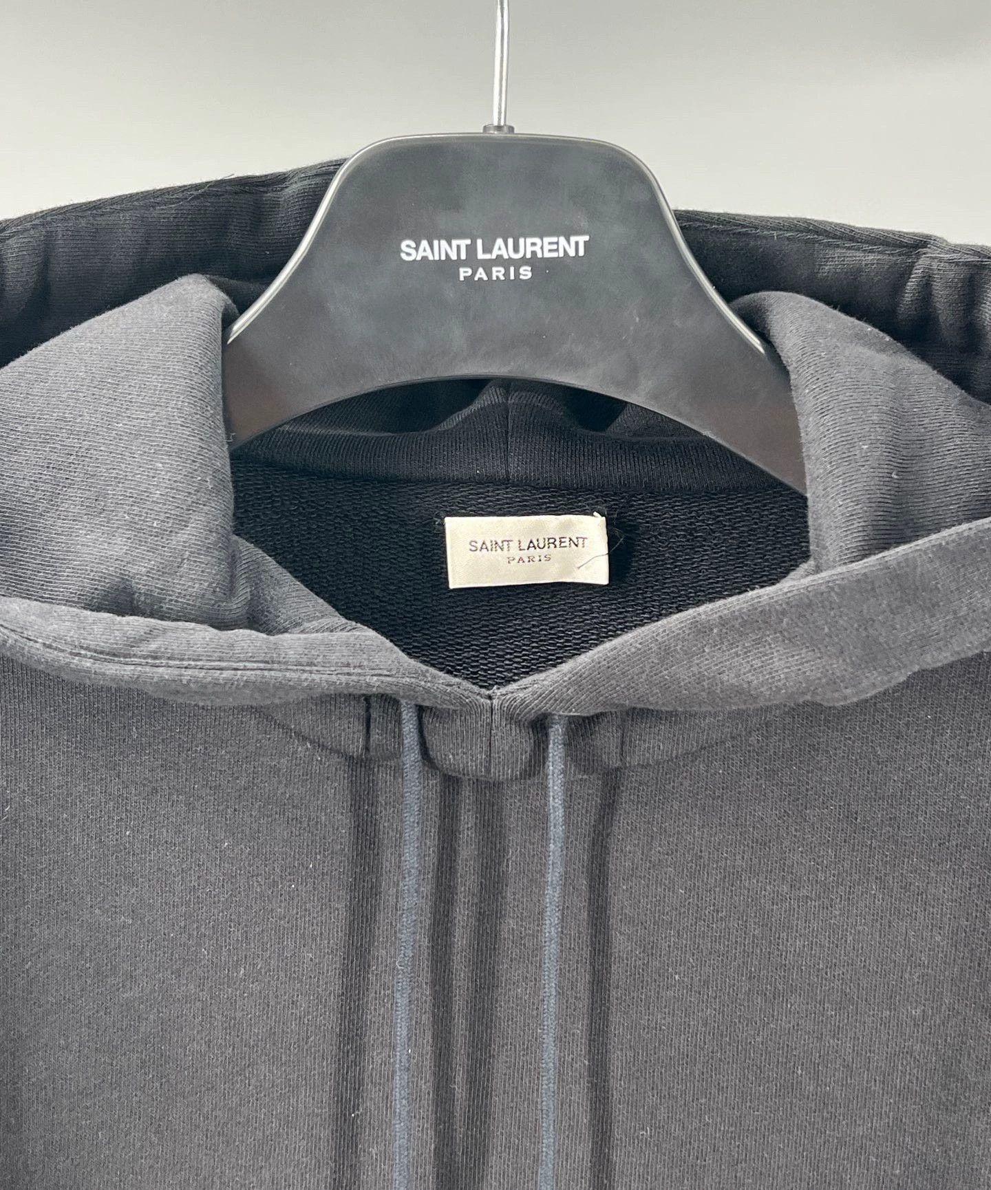 Yves Saint Laurent YSL Men's Black Hoodie with Logo Size US S / EU 44-46 / 1 - 2 Thumbnail