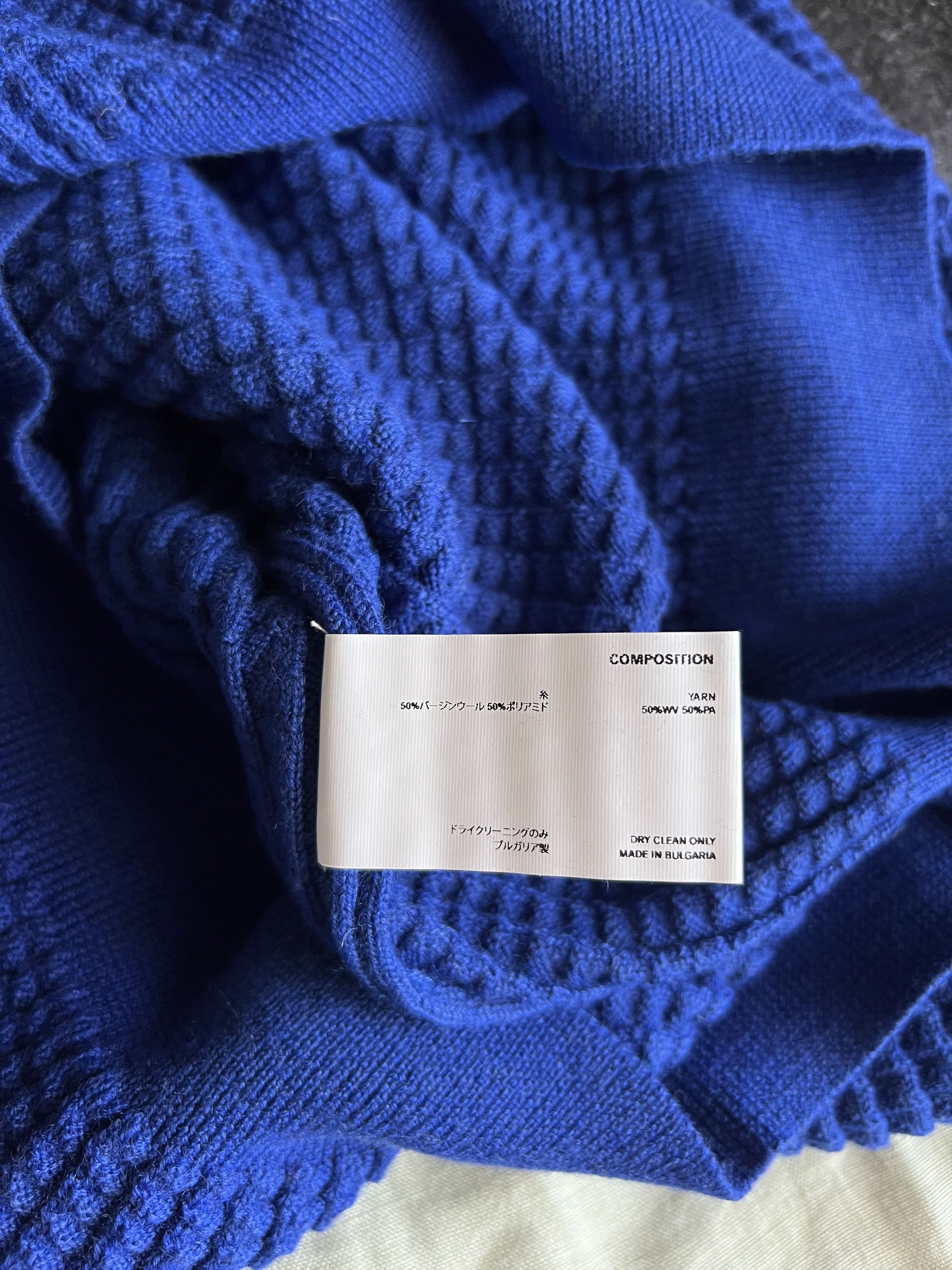 トップス KIKO KOSTADINOV 23AW SORELLE JUMPER Kiko Kostadinov Sorelle Jumper Sweater - Size 52 - Navy Blue - NEW