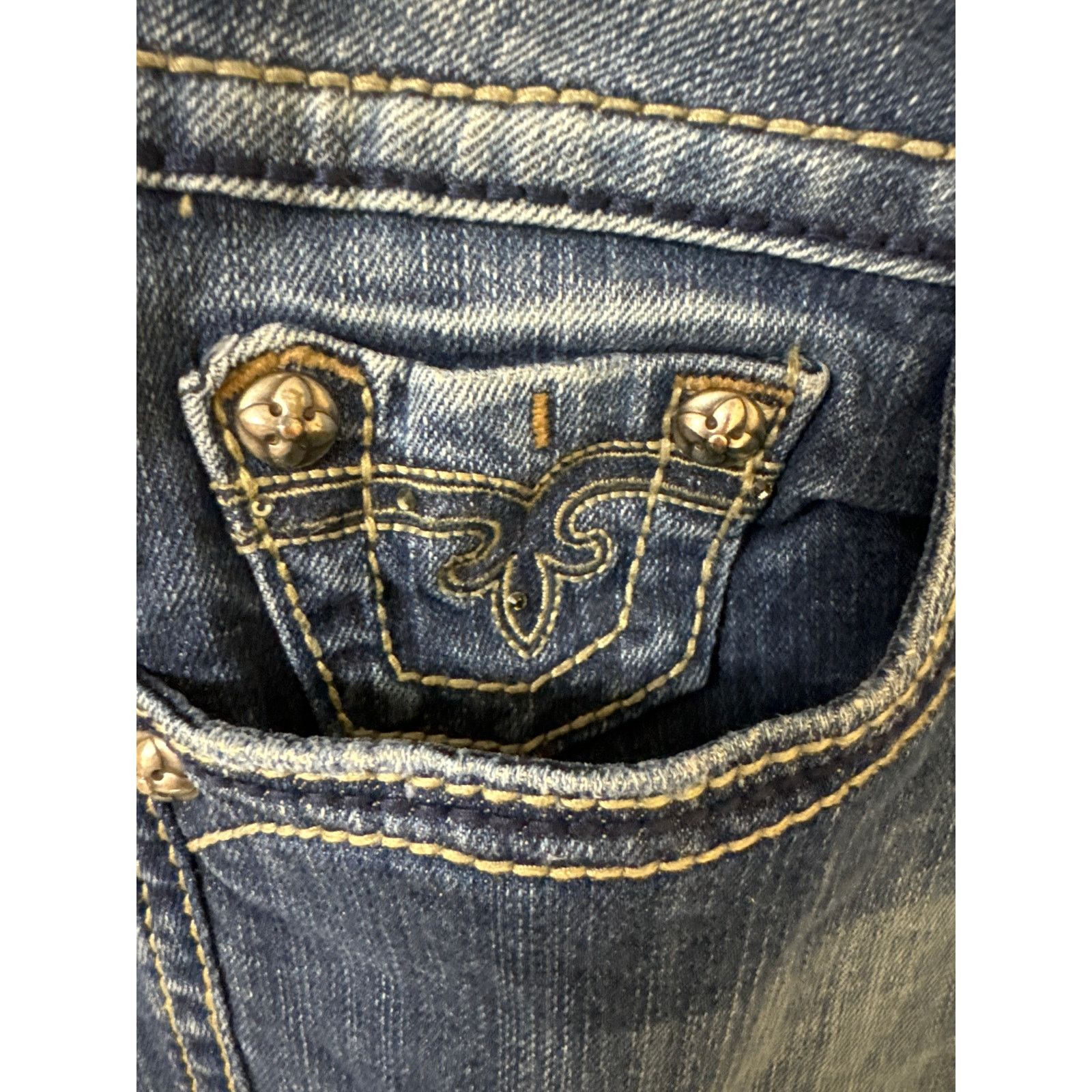 Rock Revival Rock Revival Sora Boot Size 31 Flap Pocket Jeans Excellent Size 31" - 4 Thumbnail