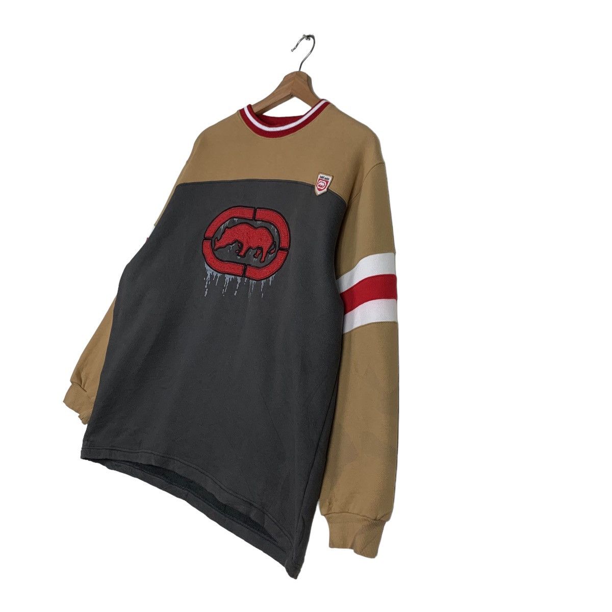 Ecko Unltd. Ecko Unltd. Big Logo Colorblock Pullover Sweater #0206-C10 Size US M / EU 48-50 / 2 - 2 Thumbnail