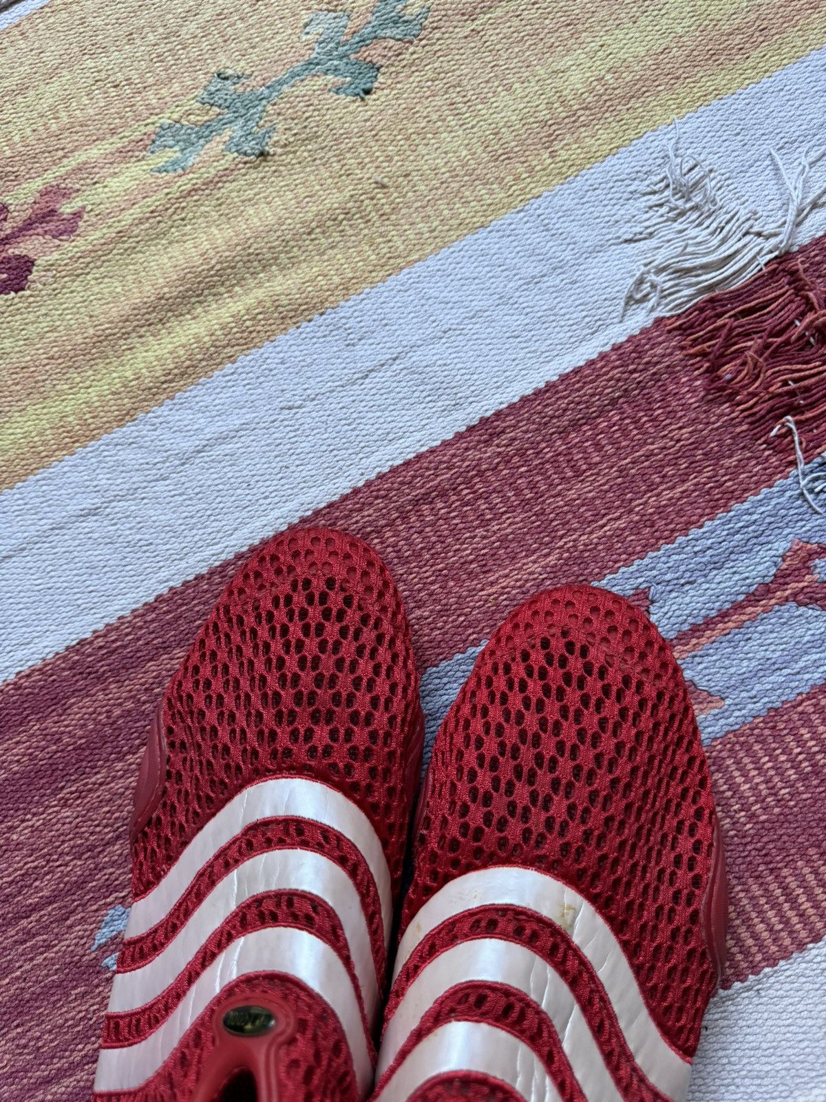 Vintage Vintage 00’s 2004 Adidas y2k Red Moc Slip-Ons Sneakers Size US 8.5 / EU 41-42 - 5 Thumbnail