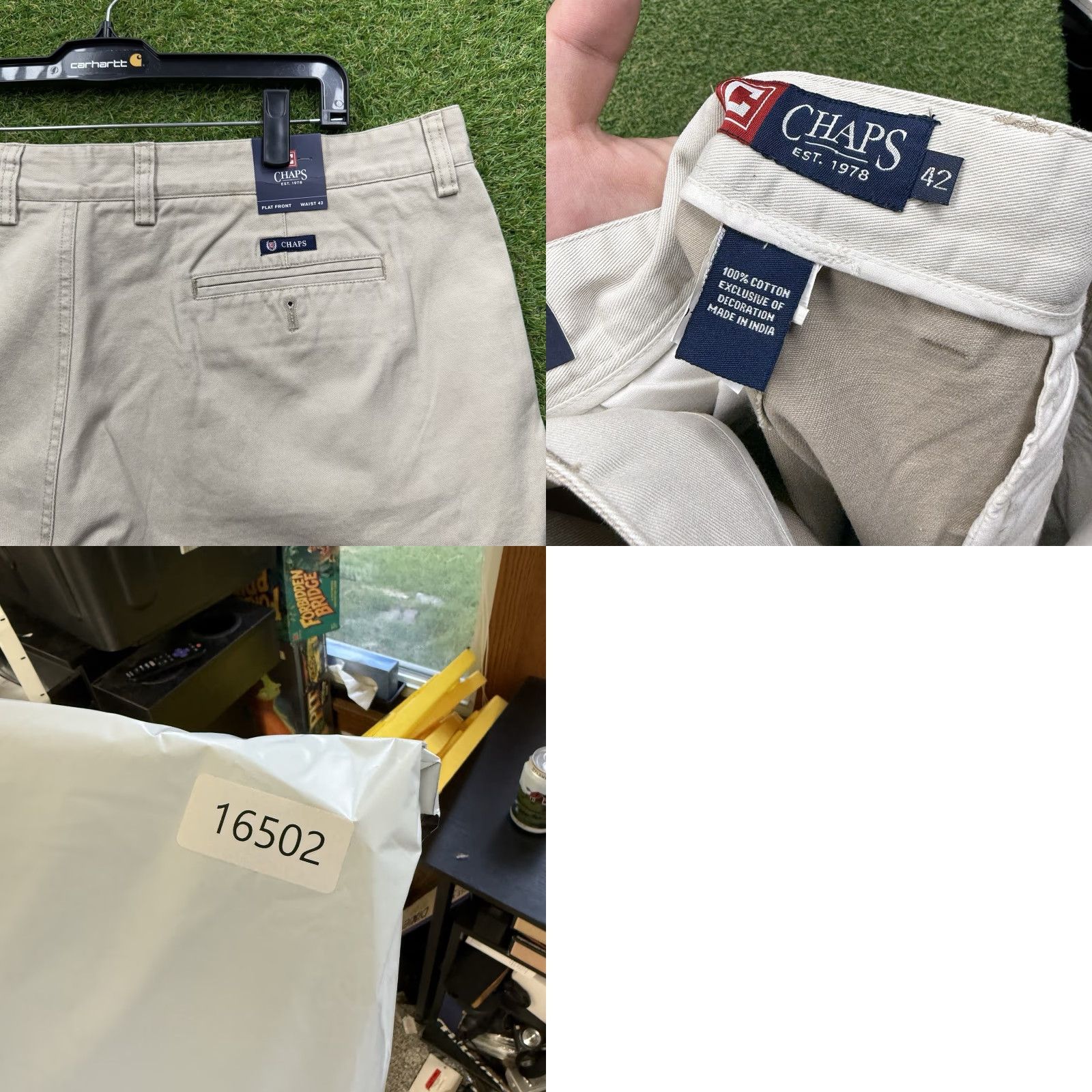 Chaps VINTAGE Chaps Cargo Shorts Men 42 Beige Cotton Stretch Casual Preppy Summer Spring Tan Size US 42 / EU 58 - 8 Thumbnail