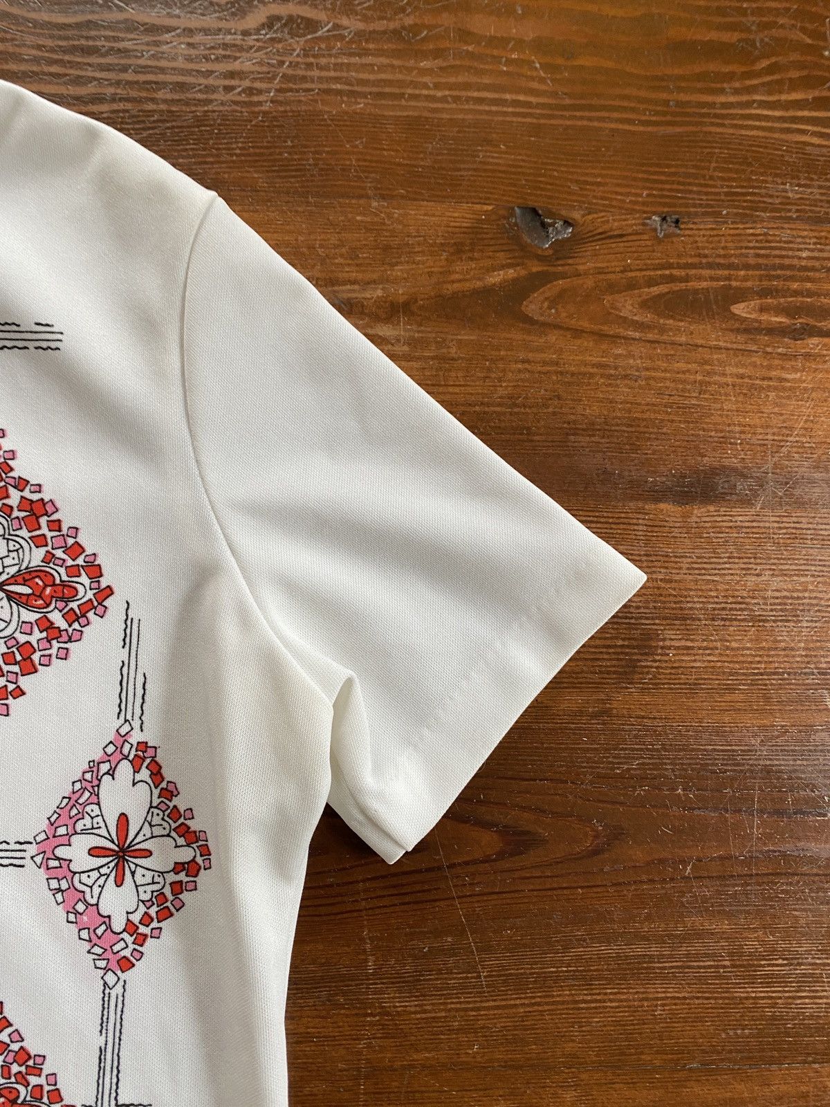 Retrofit × Vintage Vintage 60’s Smartique Stain Glass Pattern Poly Button Up Size L / US 10 / IT 46 - 6 Thumbnail