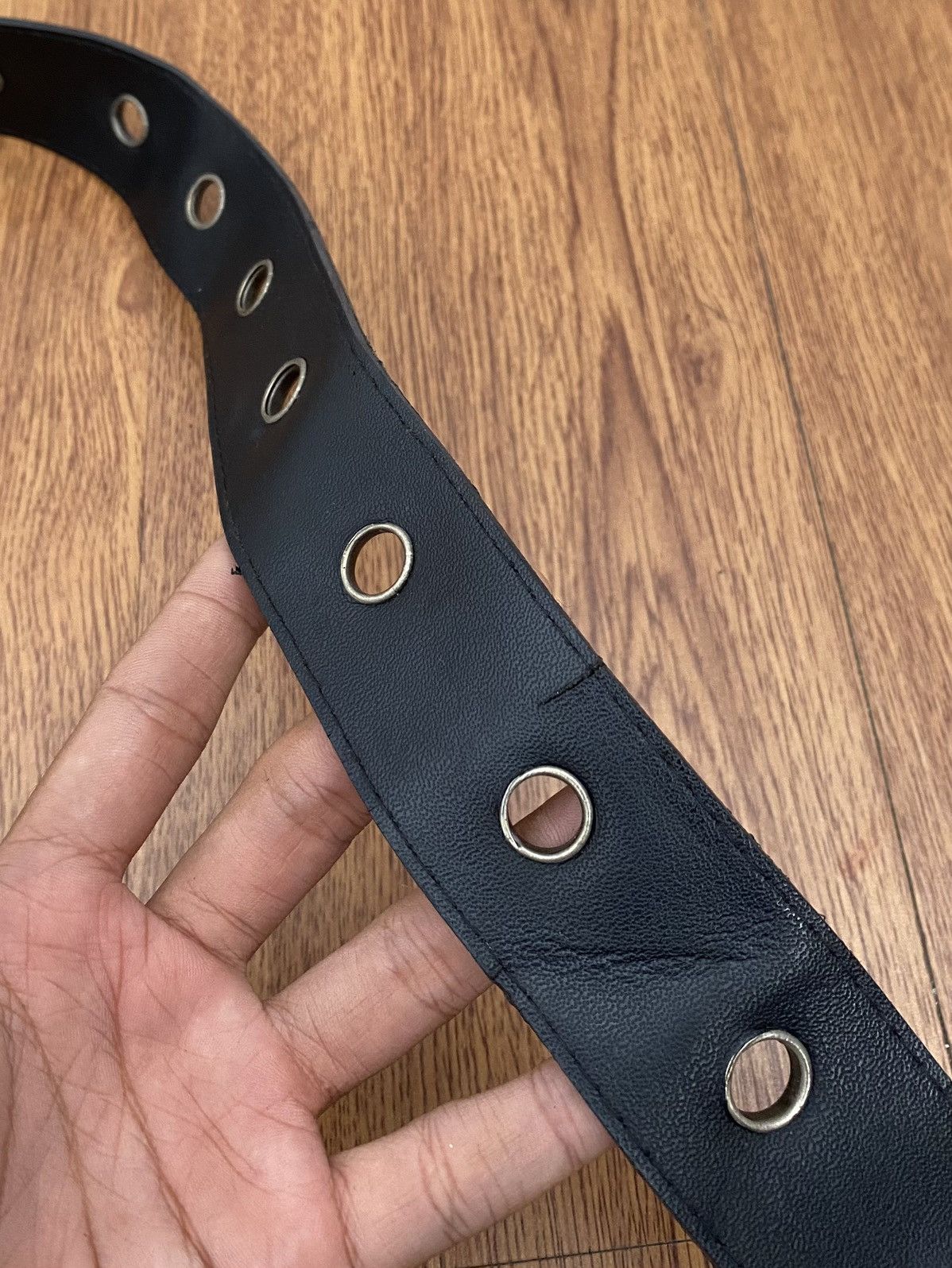 If Six Was Nine × Japanese Brand × Le Grande Bleu (L.G.B.) Black ringer belt Size ONE SIZE - 4 Thumbnail