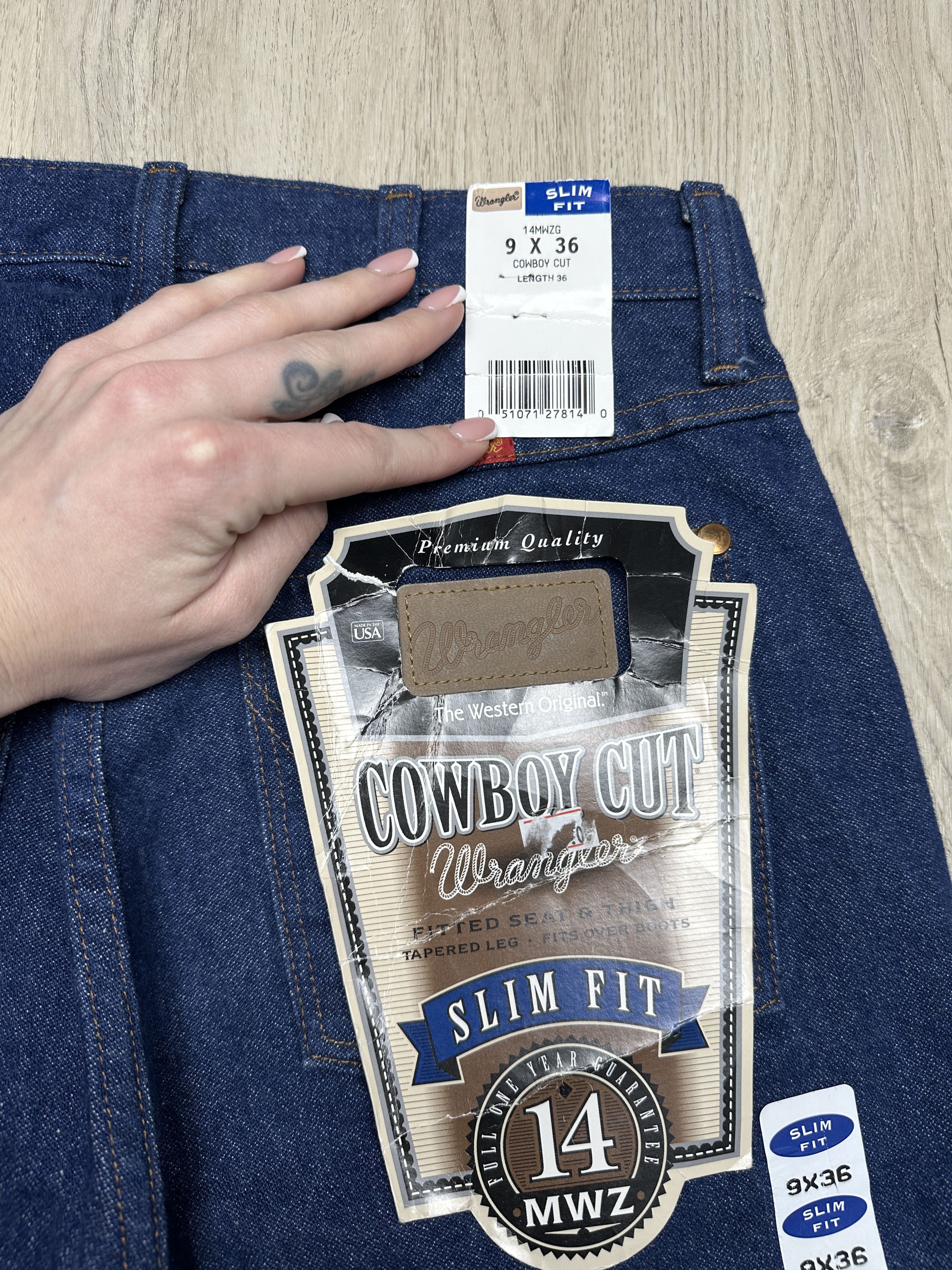Wrangler NEW Wrangler Womens Vintage Denim Pants Jeans Size 30" / US 8 / IT 44 - 3 Thumbnail