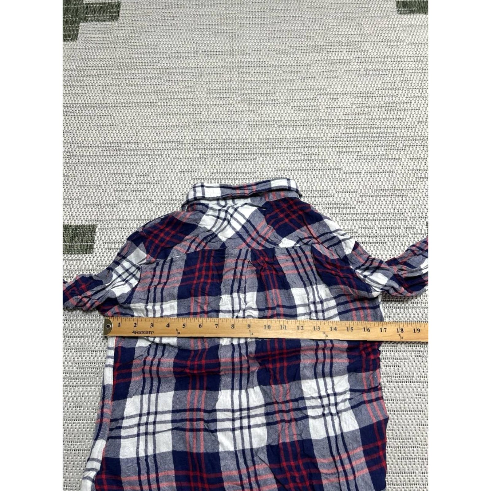 Rails Rails Shirt Womens Small Multicolor Plaid Collared Button Up Flannel Rayon Pocket Easy Care Lightweight Curved Hem Casual Size S / US 4 / IT 40 - 5 Thumbnail