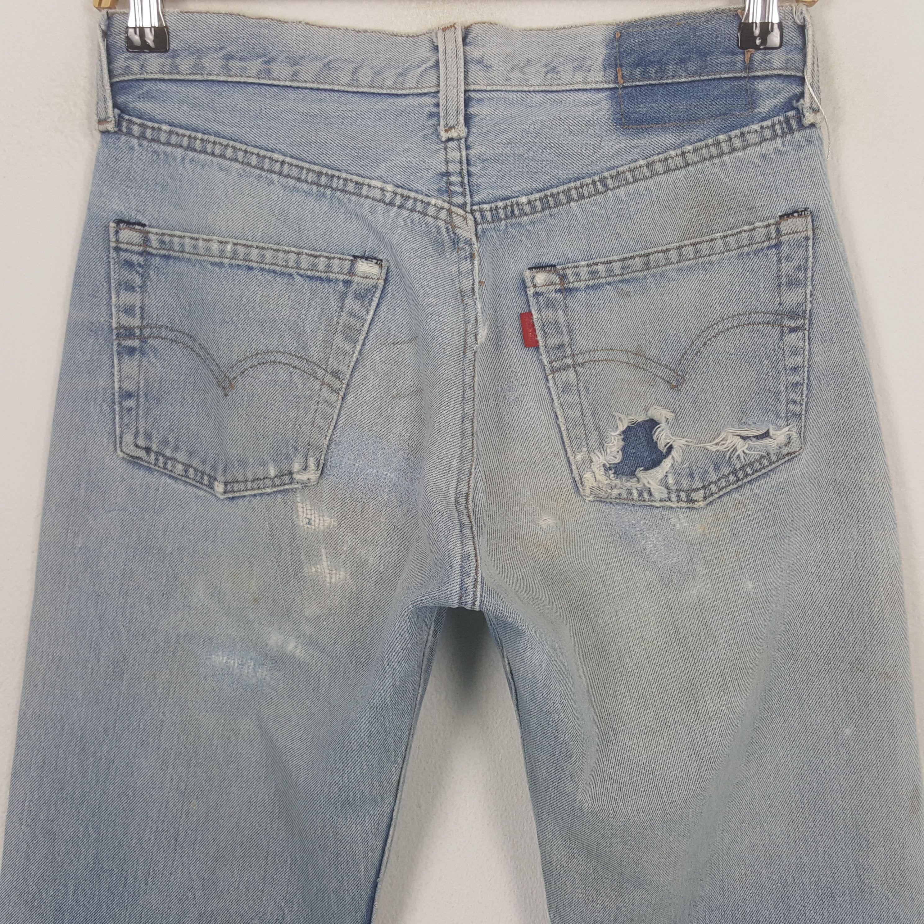 Levi's Vintage Levi's 501 Selvedge Grunge Denim Jeans C297N11 Size US 28 / EU 44 - 5 Thumbnail