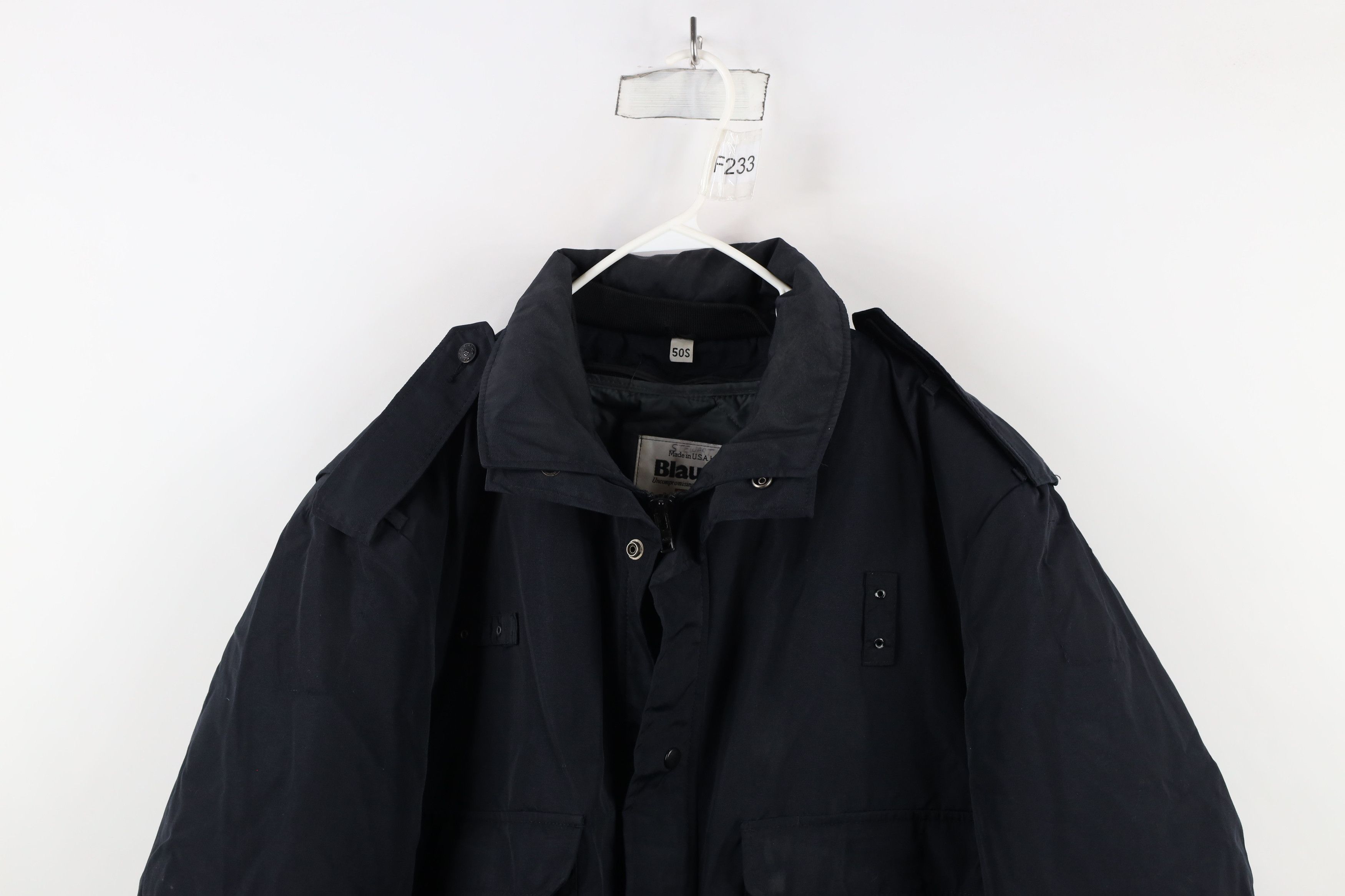 Vintage Vintage 90s Blauer Police Tactical Uniform Jacket Blue USA Size US XXL / EU 58 / 5 - 2 Thumbnail