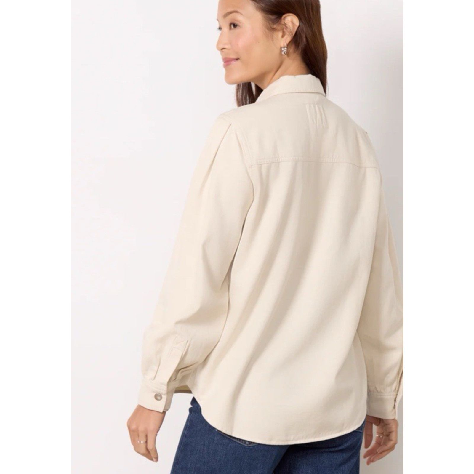 Rails Rails Fern Snap Shirt in Bone Long Sleeve Pocket Detail XL Size XL / US 12-14 / IT 48-50 - 2 Thumbnail