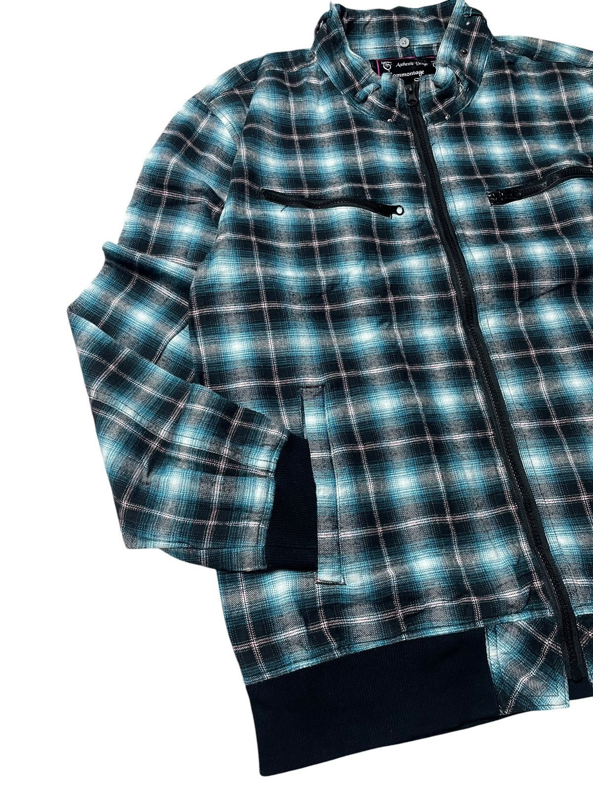 Japanese Brand 2000’s Commontage Standart - Plaid Bikers Style Jacket Size US L / EU 52-54 / 3 - 8 Thumbnail