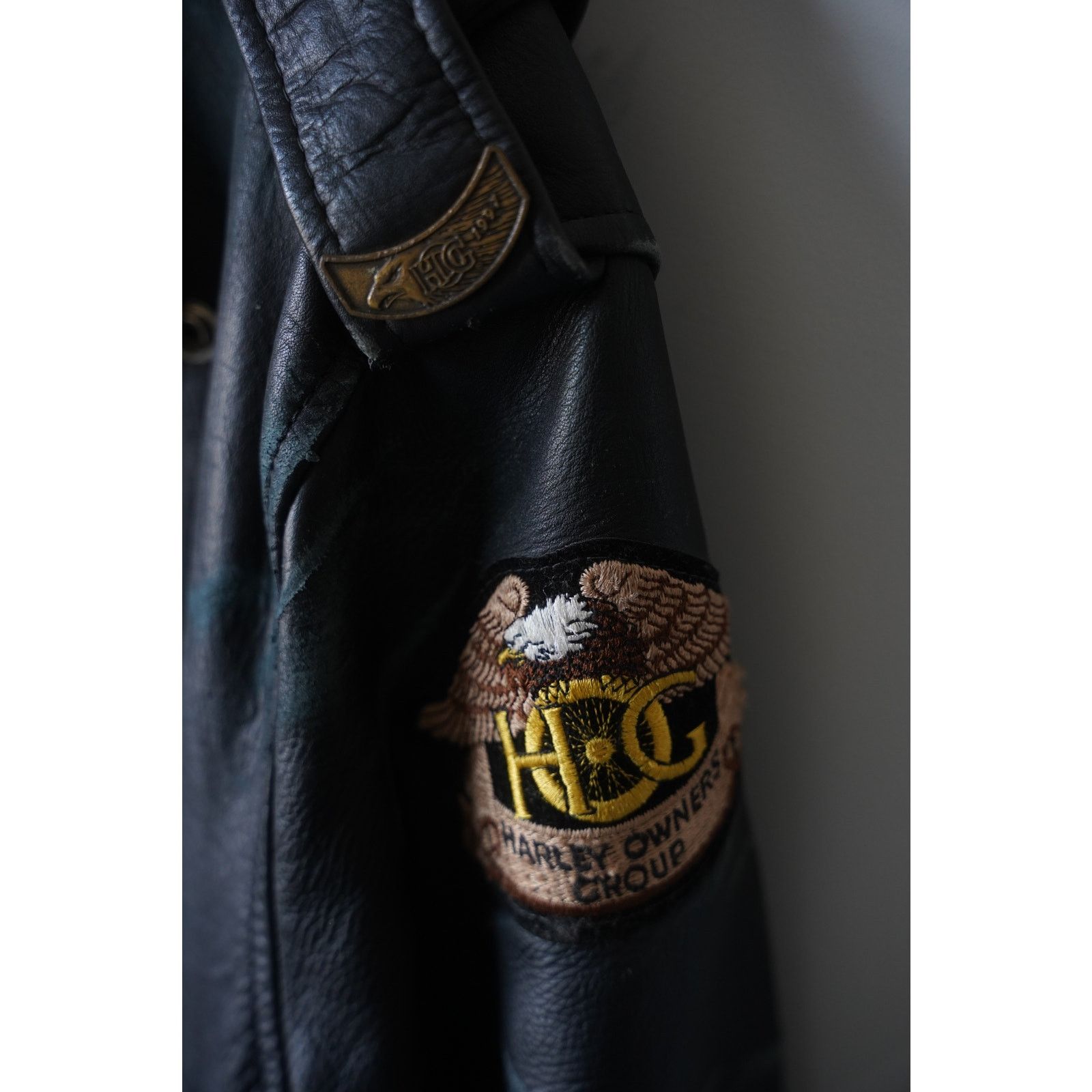 Harley Davidson Harley Davidson owners Group Leather Jacket Size US L / EU 52-54 / 3 - 4 Thumbnail