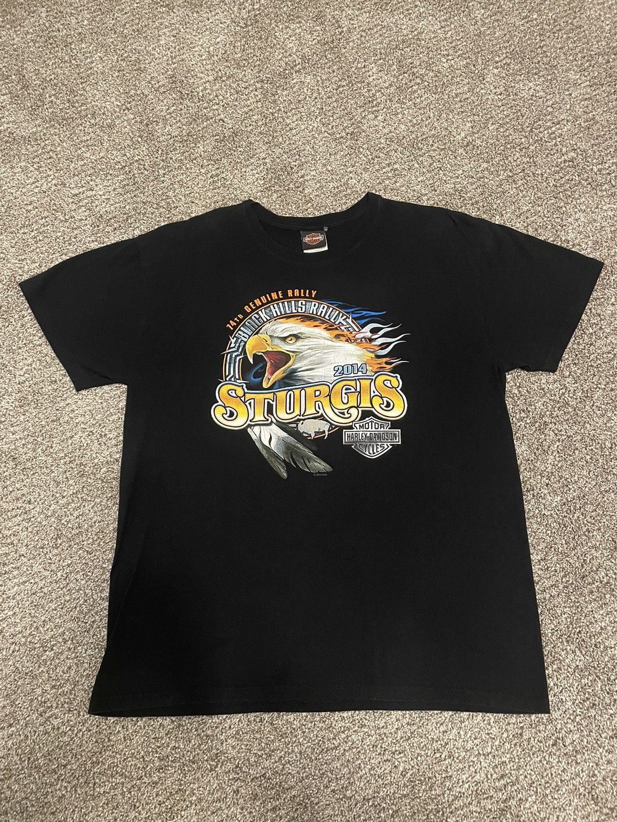Harley Davidson × Vintage 2014 Harley Davidson sturgis rally shirt Size US XL / EU 56 / 4 - 2 Thumbnail