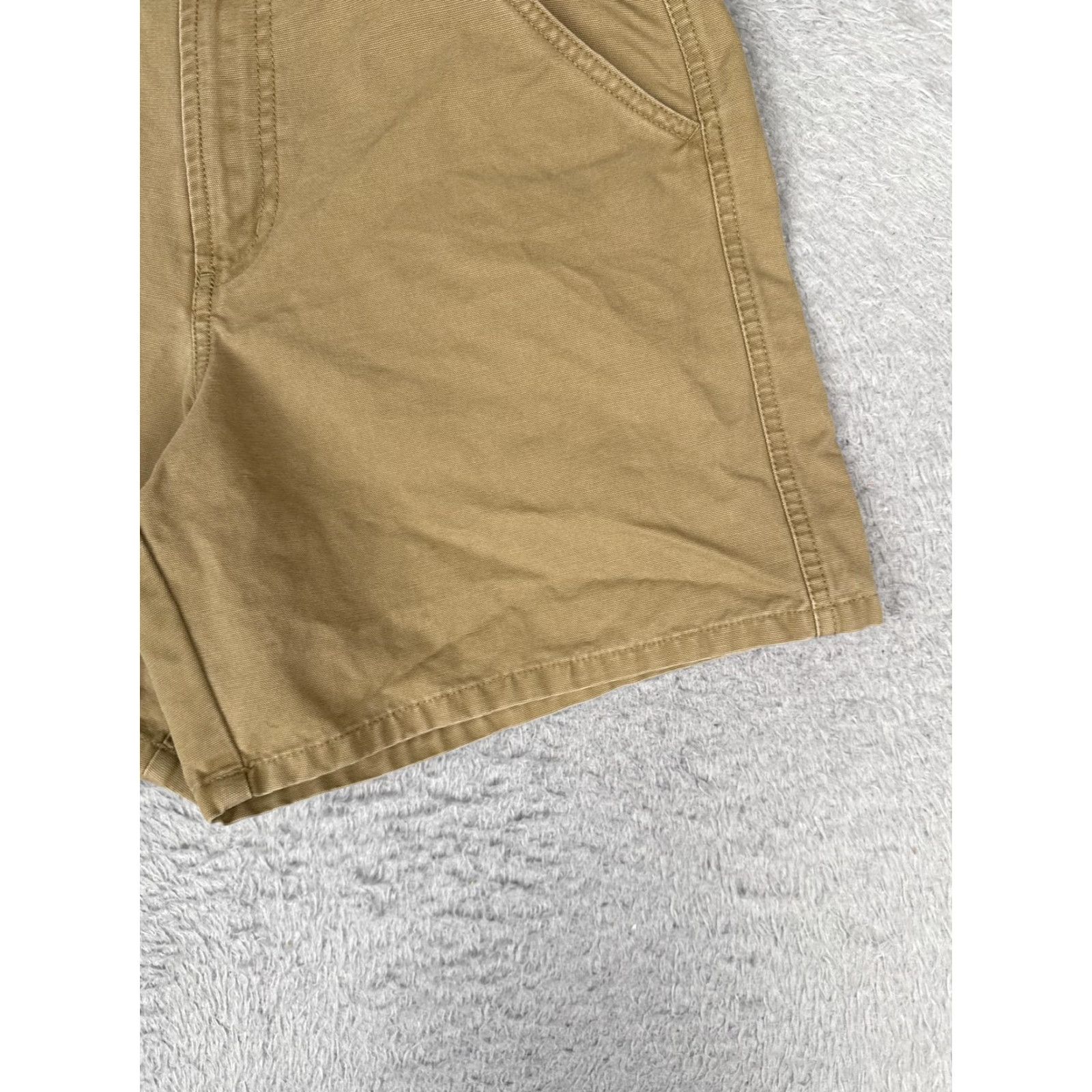Vintage Columbia Shorts Womens 10 Beige Twill Hiking 6" Duck Fabric Pockets Outdoor Size 32" / US 10 / IT 46 - 2 Thumbnail