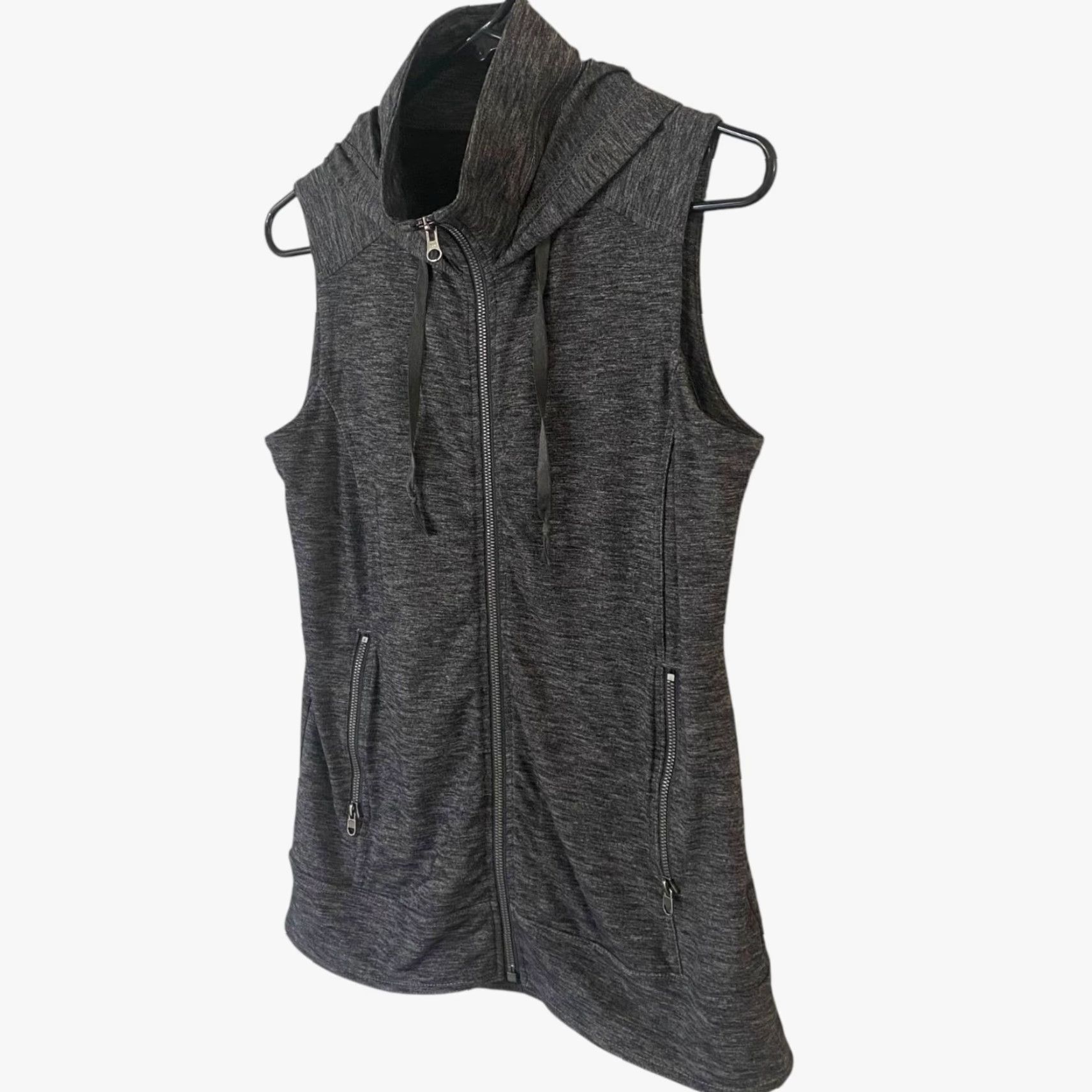 Vintage Kuhl Mova Zip-Up Hooded Hiking Vest Gray Women's Small Sleeveless Hoodie Jacket Size S / US 4 / IT 40 - 2 Thumbnail