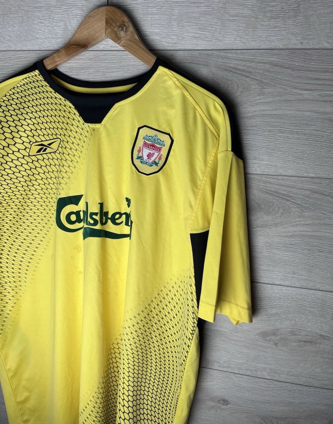 Reebok Vintage soccer jersey FC Liverpool #8 Gerrard Rebook Size US XXL / EU 58 / 5 - 3 Thumbnail
