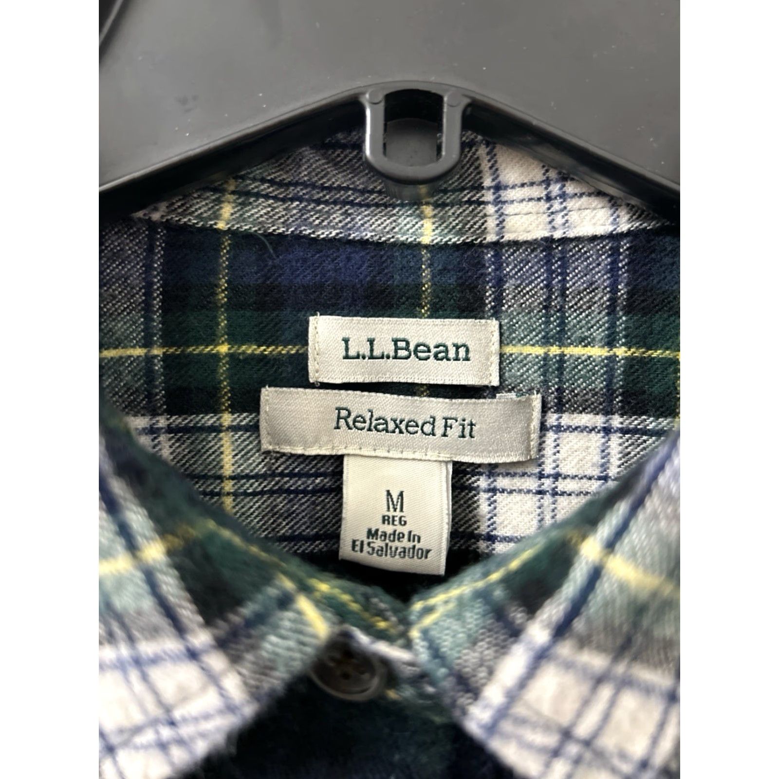 Vintage VINTAGE this item is not; LL Bean Flannel Shirt Womens M Green Scotch Plaid Button Down Pocket L/S 505158 Size M / US 6-8 / IT 42-44 - 6 Thumbnail