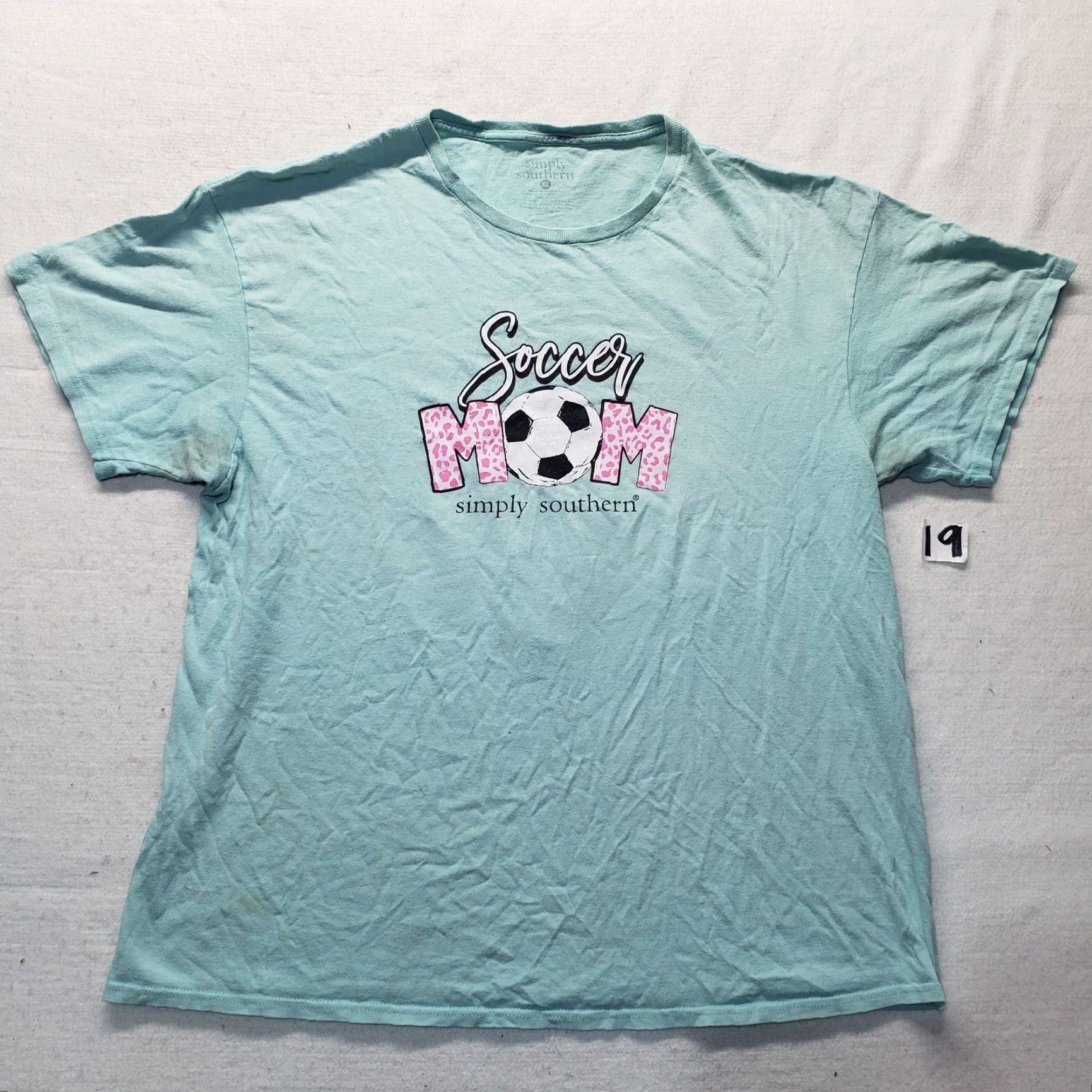 Vintage VINTAGE Simply Southern Shirt Womens XL Green Soccer Mom Biggest Fan T-Shirt 90s Football-Theme Size XL / US 12-14 / IT 48-50 - 2 Thumbnail