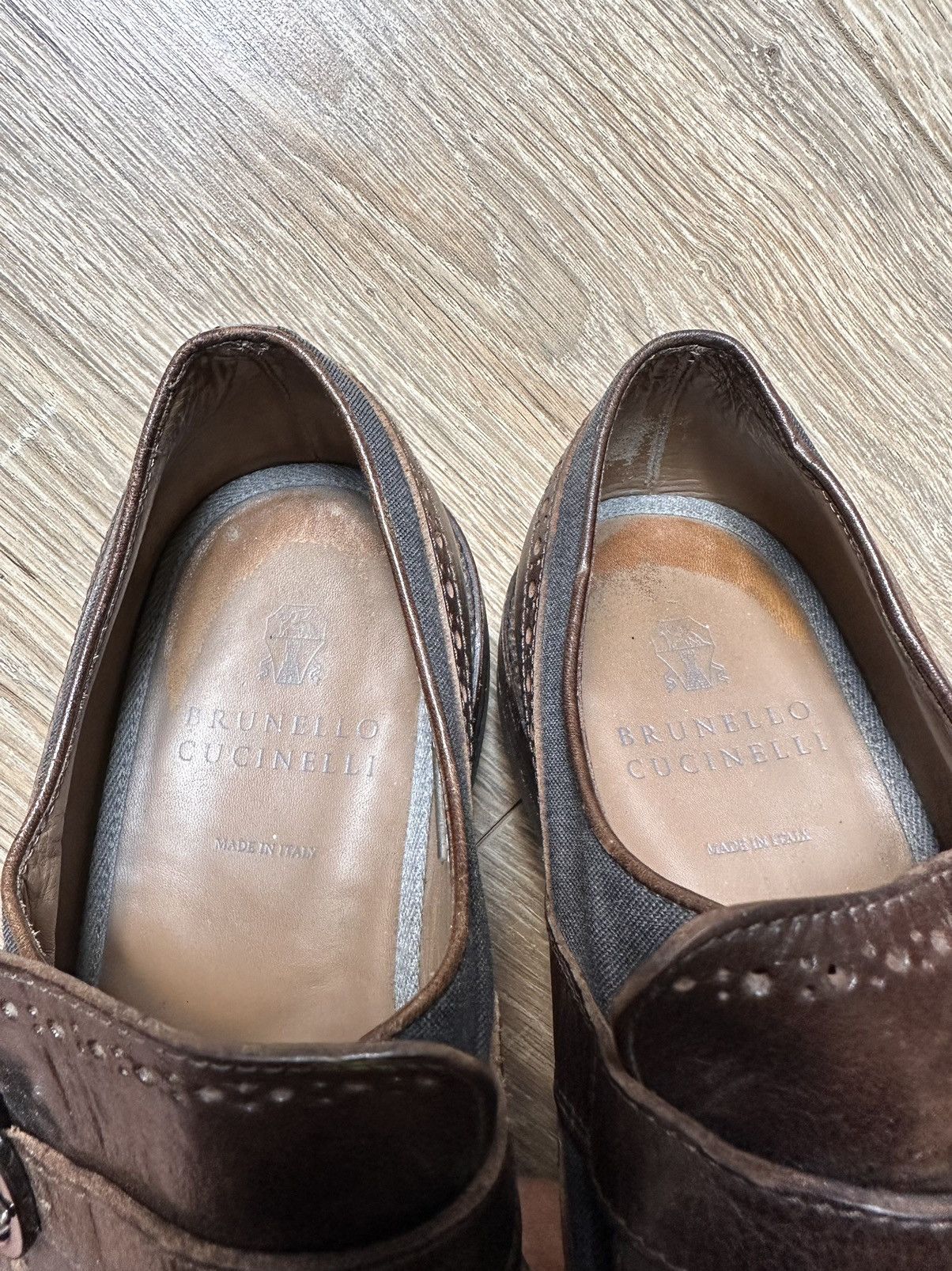 Brunello Cucinelli BRUNELLO CUCINELLI Tassel Monk Strap Brogues Loafers Boots Size US 8 / EU 41 - 12 Thumbnail