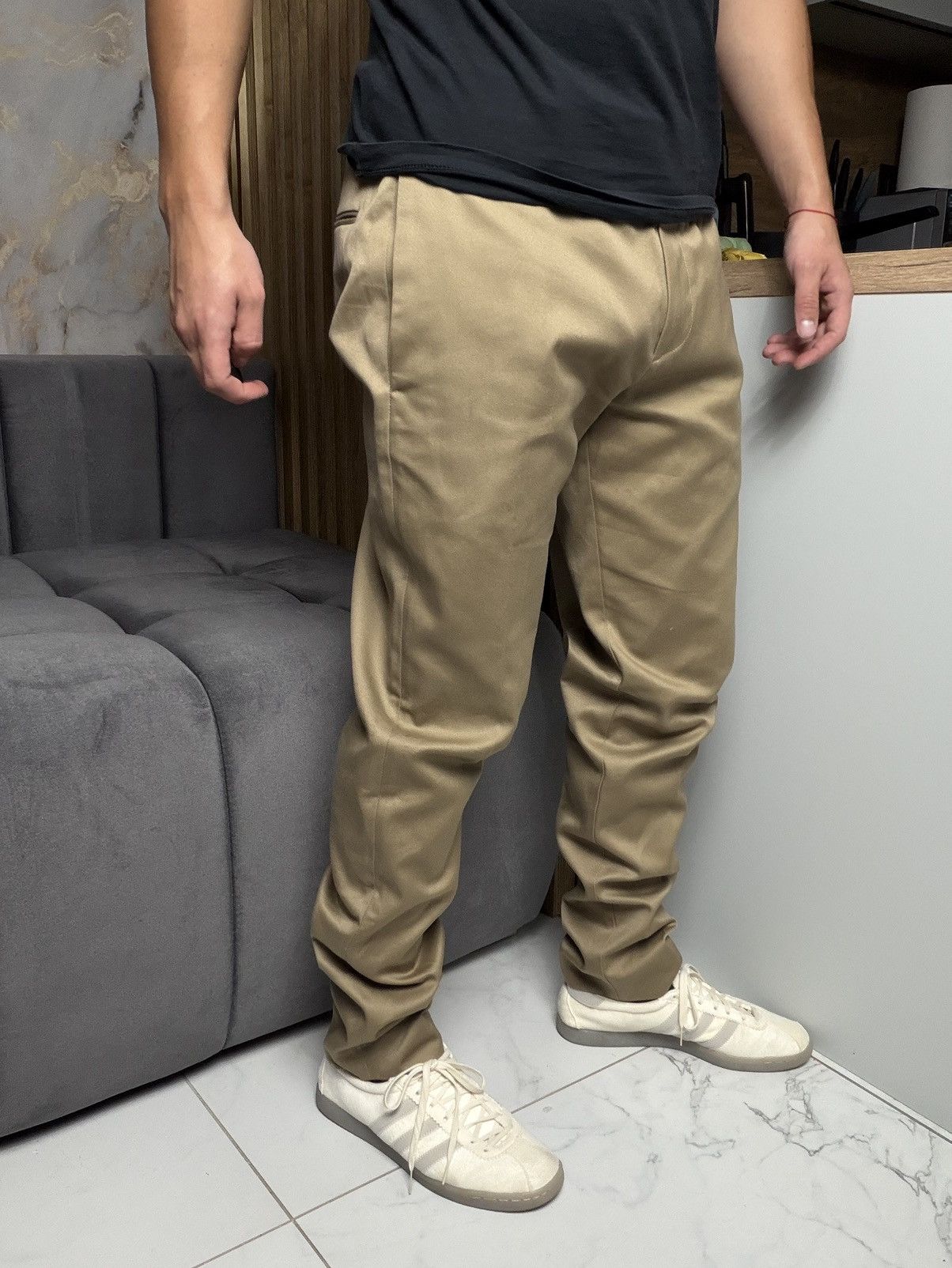 Acne Studios Acne Studios Cone Cotton Beige Mens Pants Classic Size US 33 - 1 Thumbnail