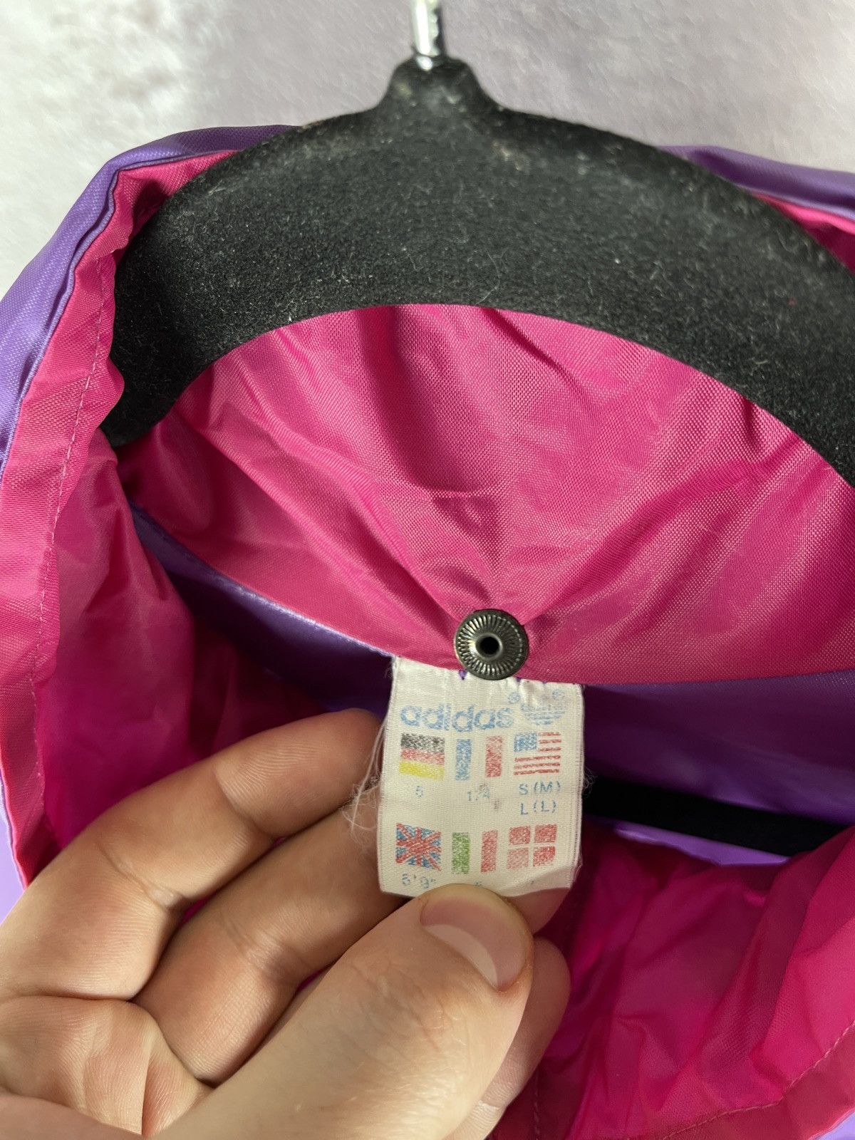 Adidas Adidas vintage 70s 80s light jacket purple bag package Size US M / EU 48-50 / 2 - 12 Thumbnail