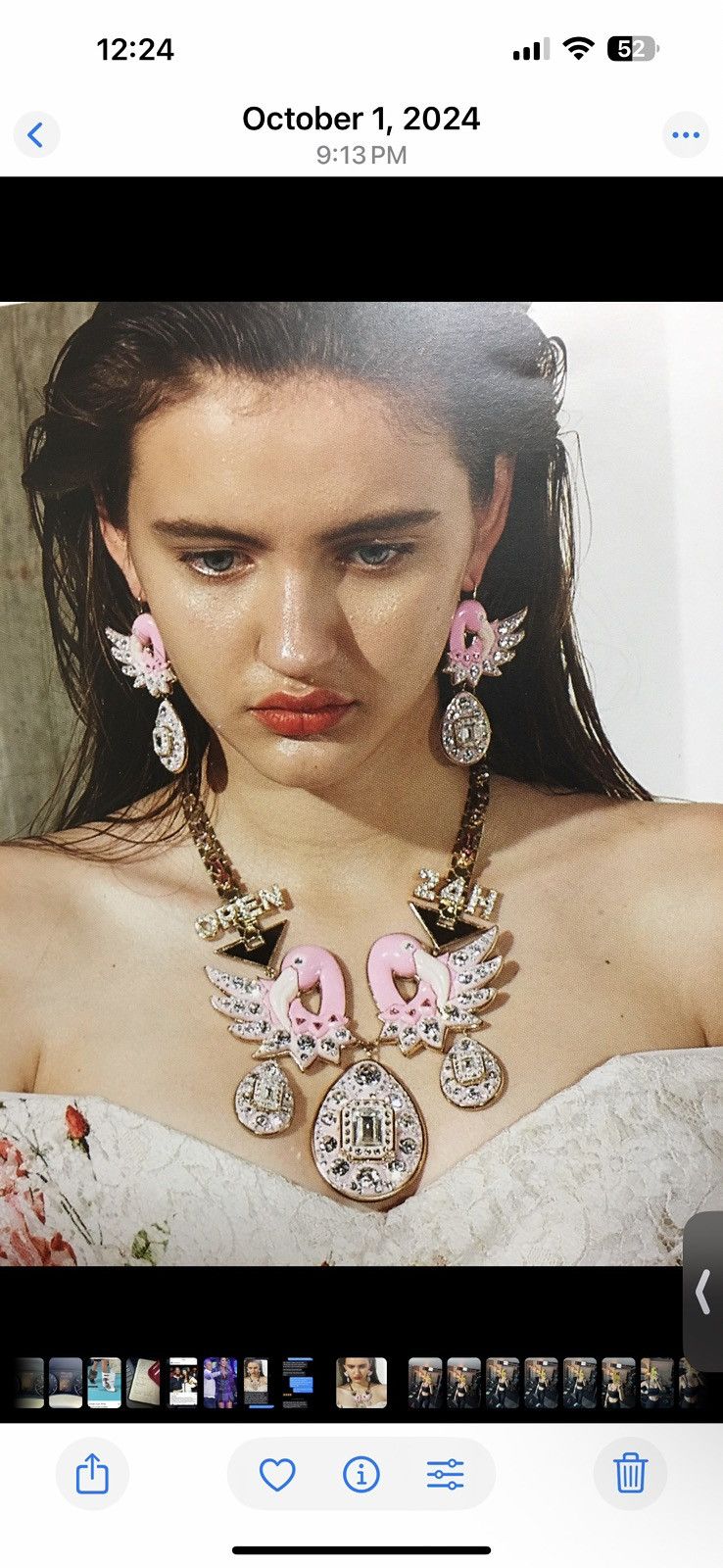 Vivienne Westwood Vivienne Westwood RARE NEW NECKLACE “OPEN 24H” SS16 Size ONE SIZE - 1 Thumbnail