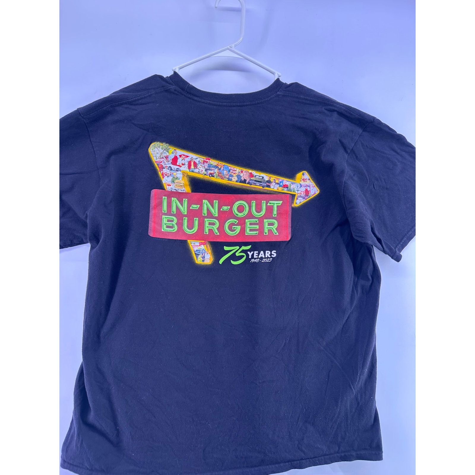 & Other Stories In N Out 75 Years Design Black Tshirt Size 2XL Size US XXL / EU 58 / 5 - 5 Thumbnail