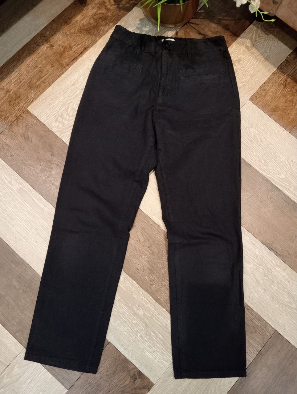 Issey Miyake ISSEY MIYAKE PLANTATION COTTON PANTS - SIZE S BLACK Size 28" / US 6 / IT 42 - 3 Thumbnail