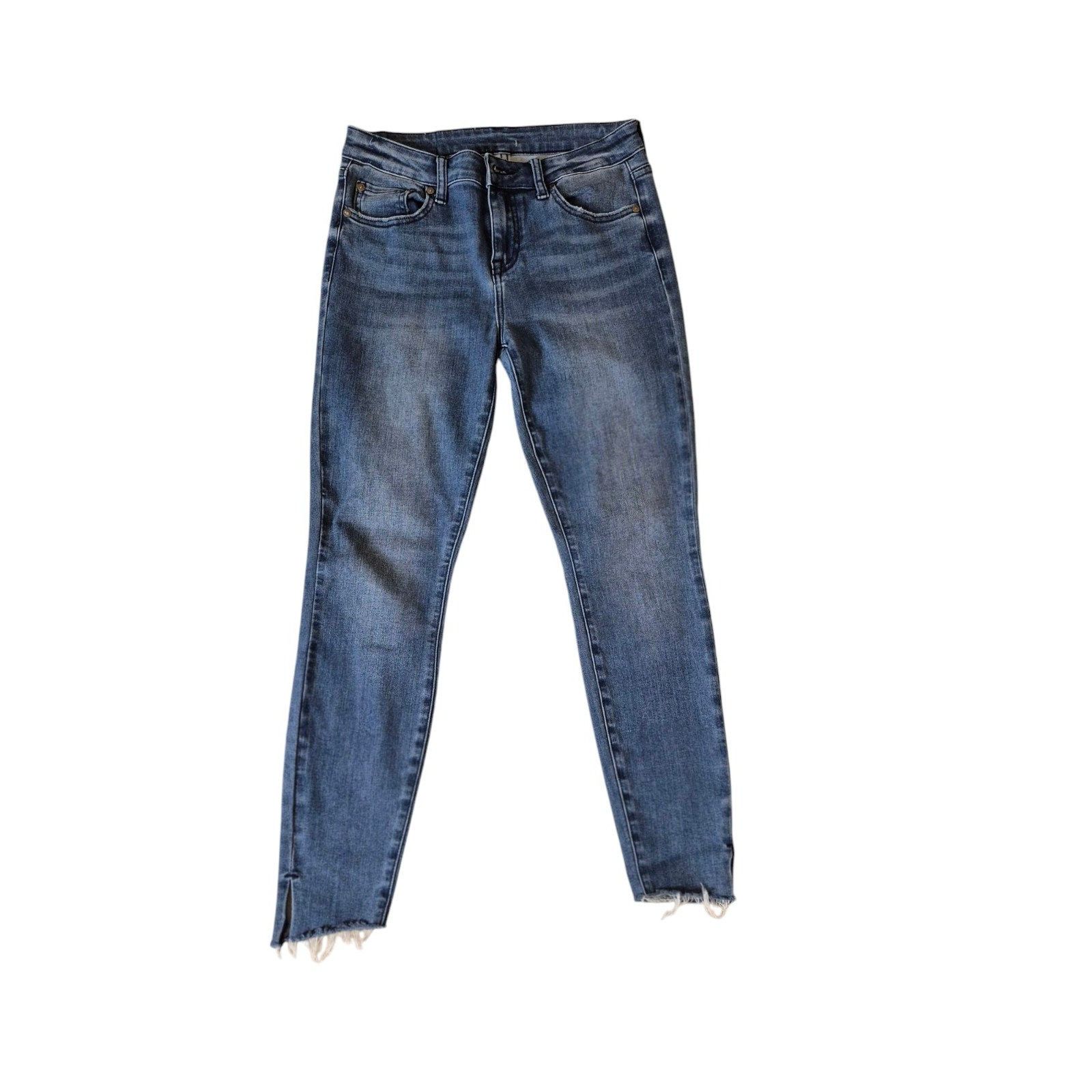 Pistola Pistola Audrey Mid Rise Skinny Jeans Raw Hem Medium Wash Jea Size 28" / US 6 / IT 42 - 2 Thumbnail