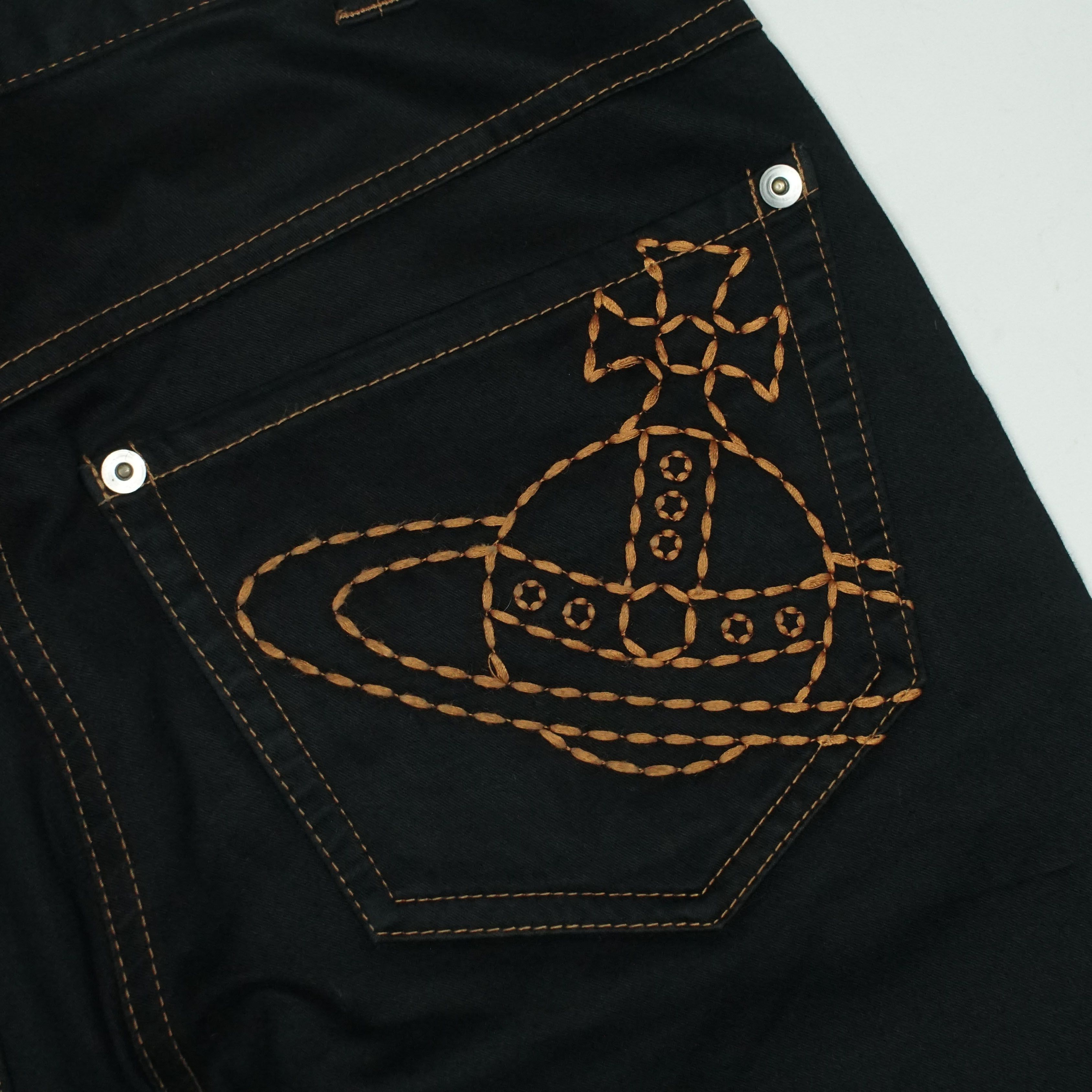 Vivienne Westwood *NoTariff Vivienne Westwood Red Label Embroidered Pants Size 29" - 3 Thumbnail