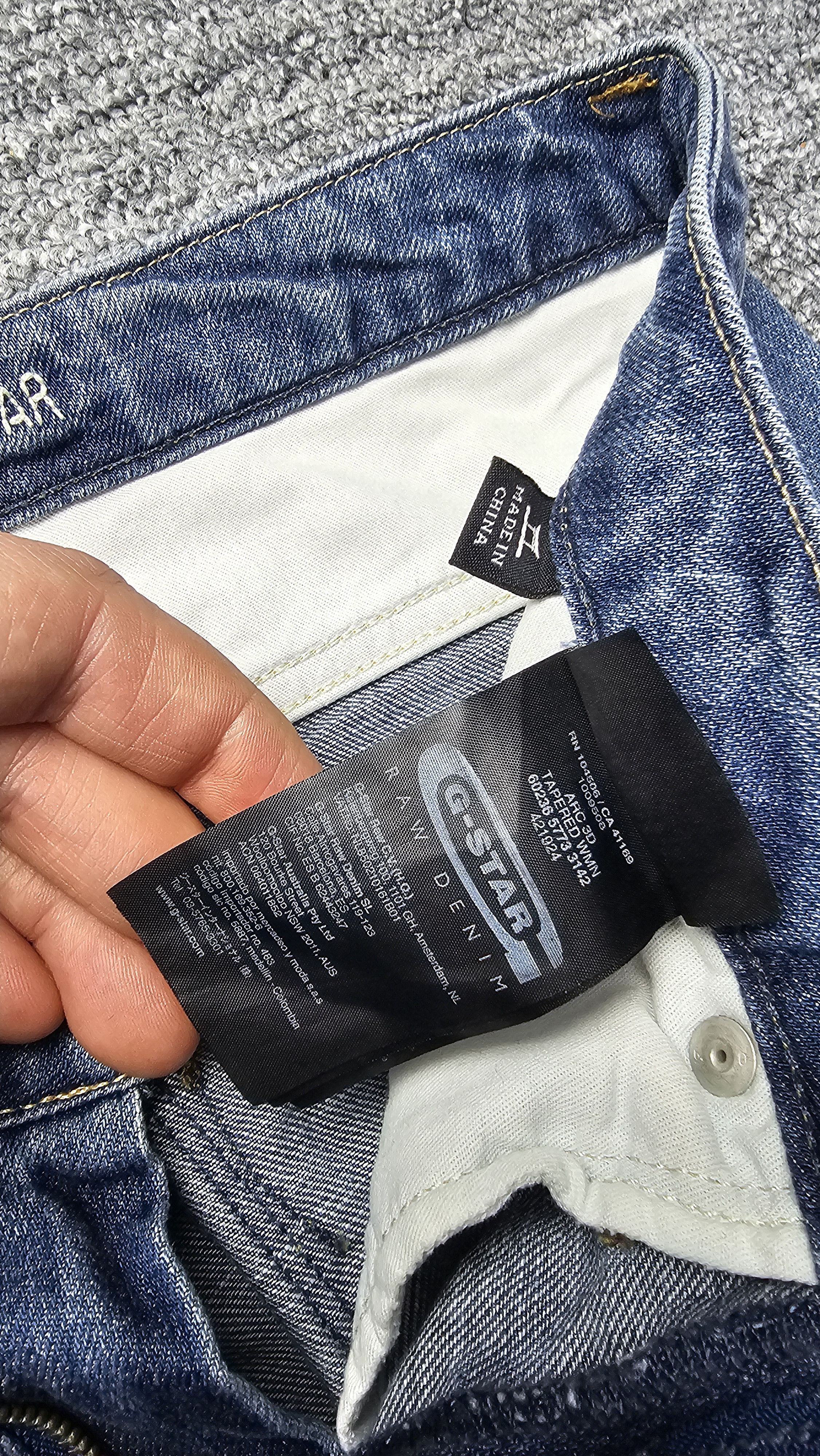 G-Star G-Star Raw Arc 3D Tapered Cotton Denim Jeans Womens W26 L32 Size 26" / US 2 / IT 38 - 7 Thumbnail