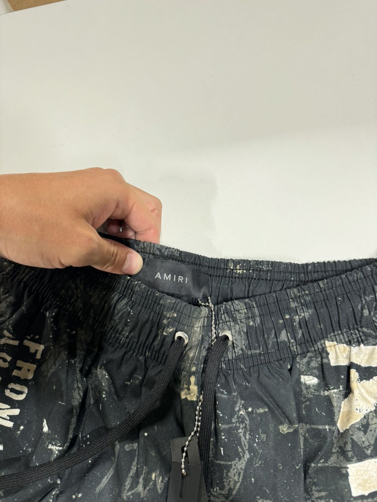 Amiri Amiri Stencil Logo Swim Shorts NEW 600$ Size US 30 / EU 46 - 4 Thumbnail