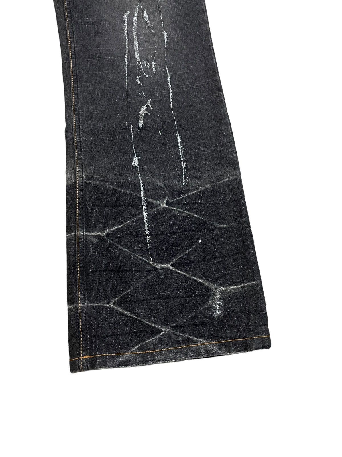 If Six Was Nine Rare Design Vintage Brand Free Brat Flared Jeans 2000s Size US 32 / EU 48 - 8 Thumbnail