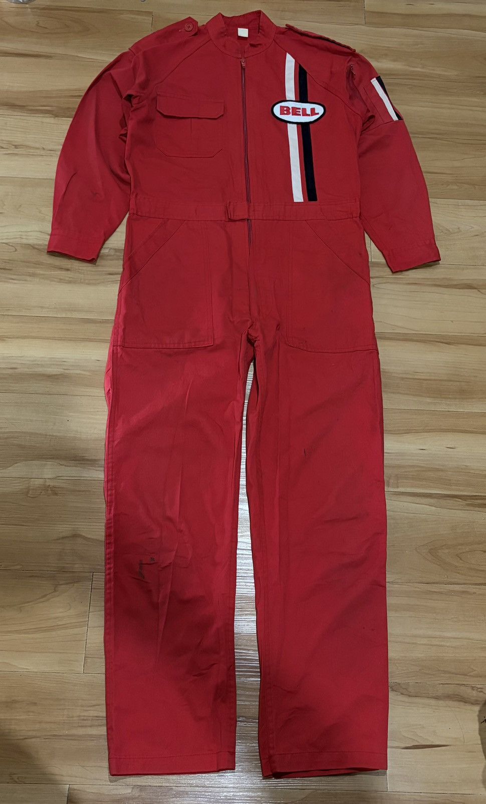 Gear for Sports Vintage Bell Racing Coveralls Red Workwear Jumpsuit Rare Size US 36 / EU 52 - 1 Thumbnail