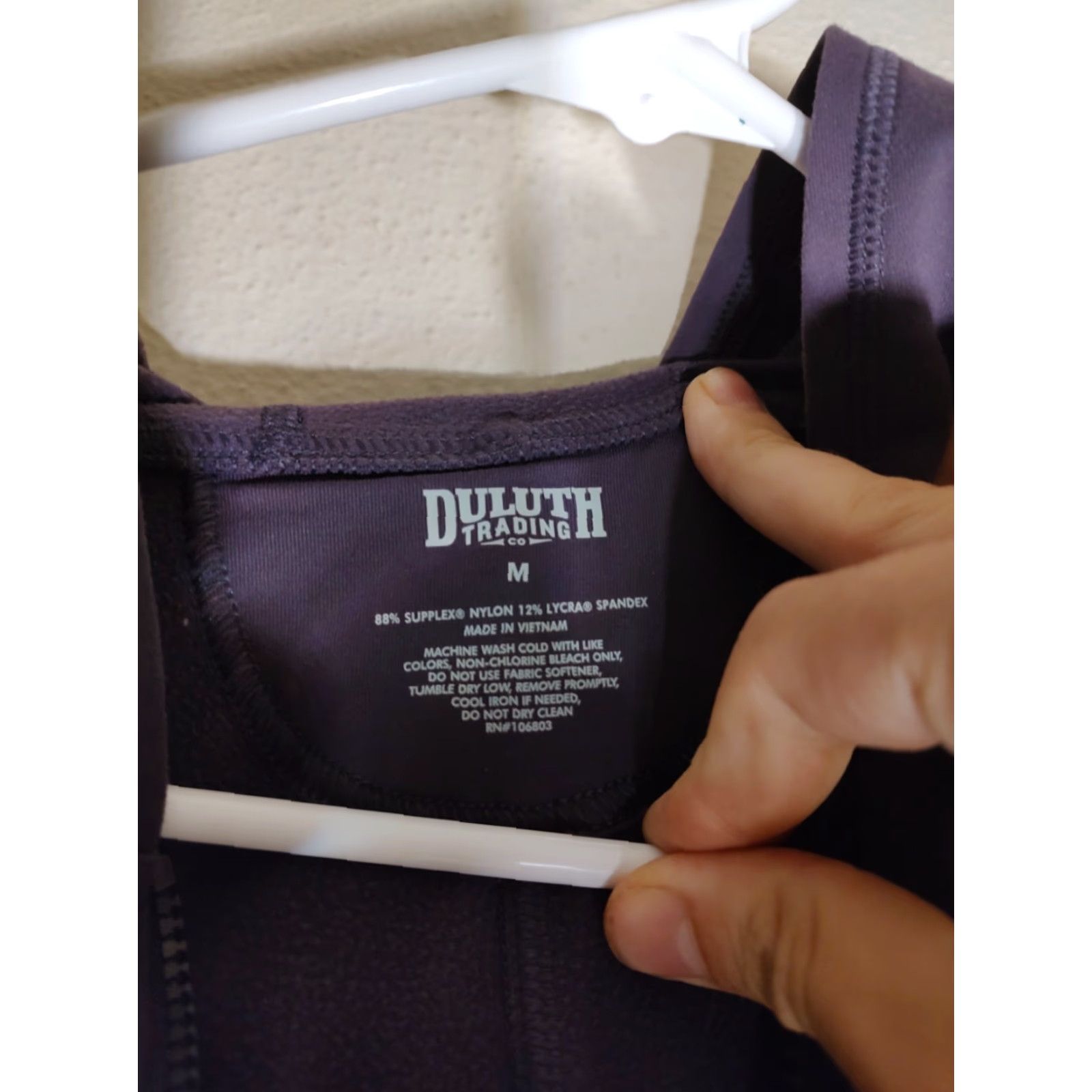 Duluth Trading Company Duluth Trading Co. Womens Tunic Hoodie 1/4 Zip Long Sleeve Purple Blue Knit Cotton Polyester Hooded Regular M Adult Womens Size M / US 6-8 / IT 42-44 - 3 Thumbnail