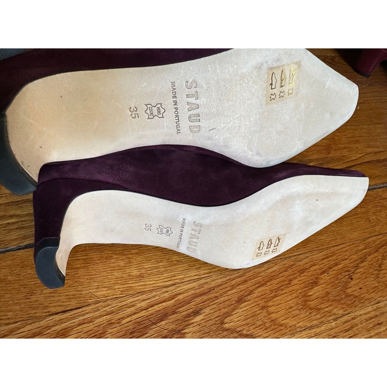 Staud STAUD Wally Suede Boots Plum 35 Size US 5 / IT 35 - 4 Thumbnail