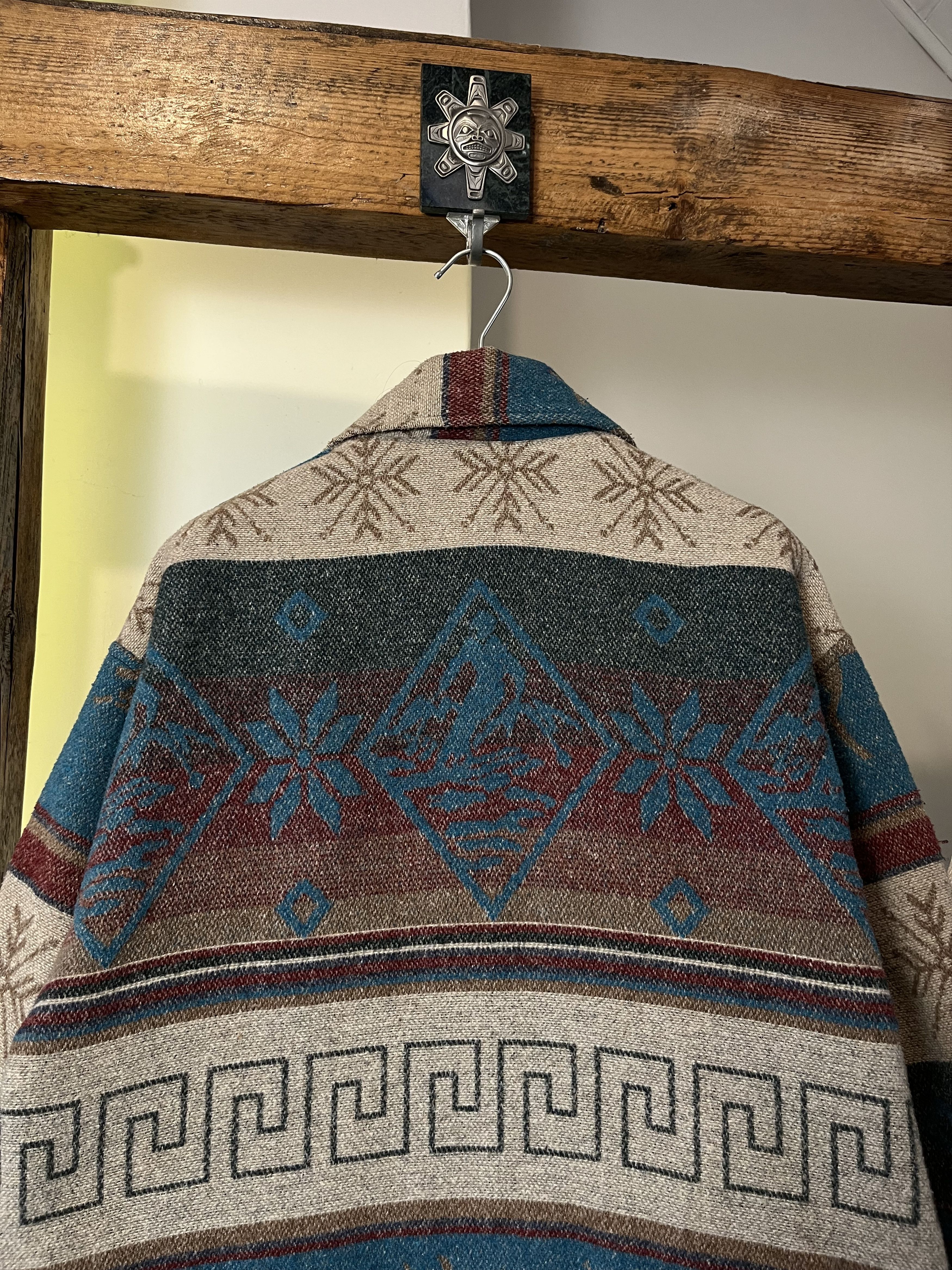 Vintage 90s Vintage Aztec Knits All Over Jacket Size US L / EU 52-54 / 3 - 6 Thumbnail