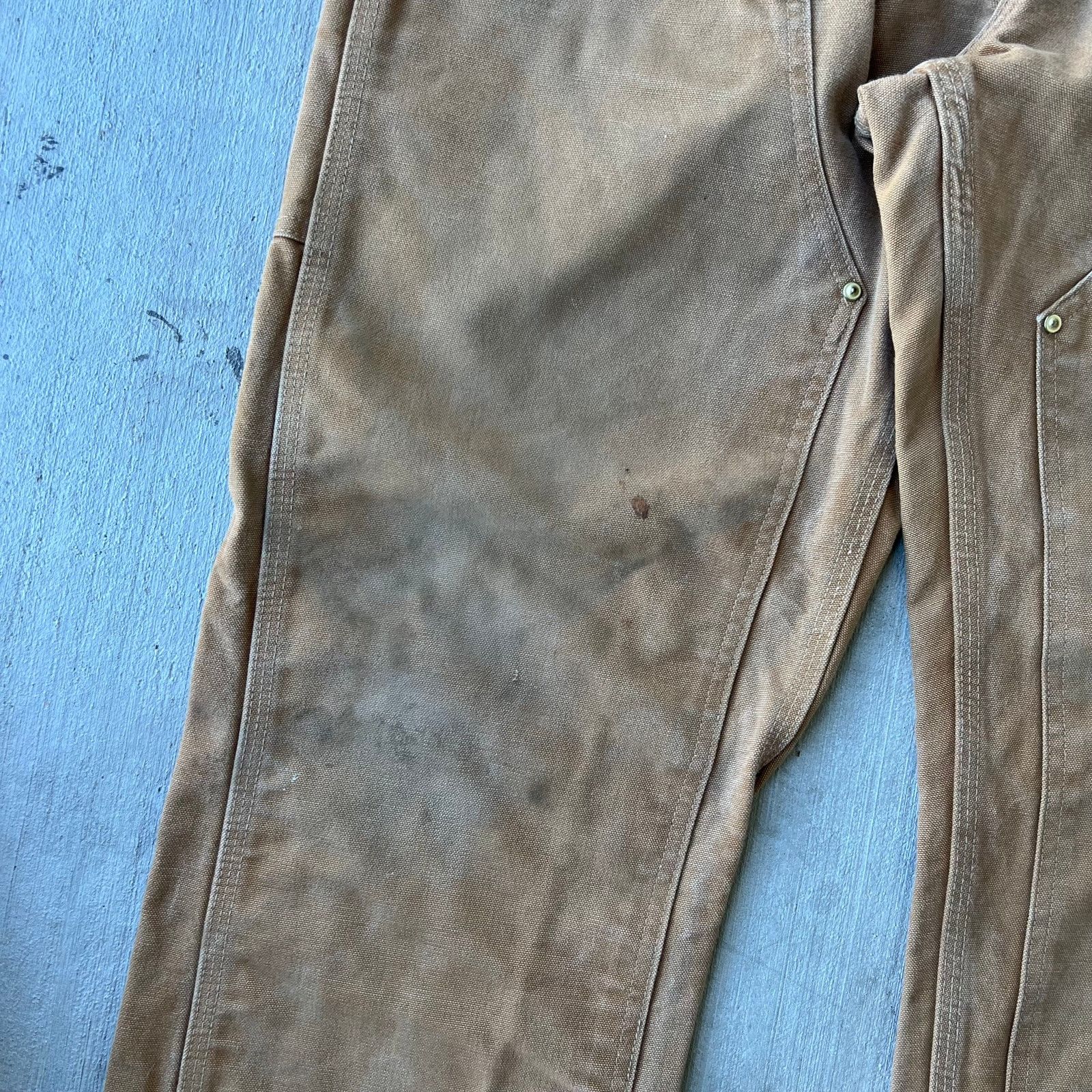 Carhartt × Vintage Carhartt brown double knee work wear carpenter pants Size US 34 / EU 50 - 4 Thumbnail